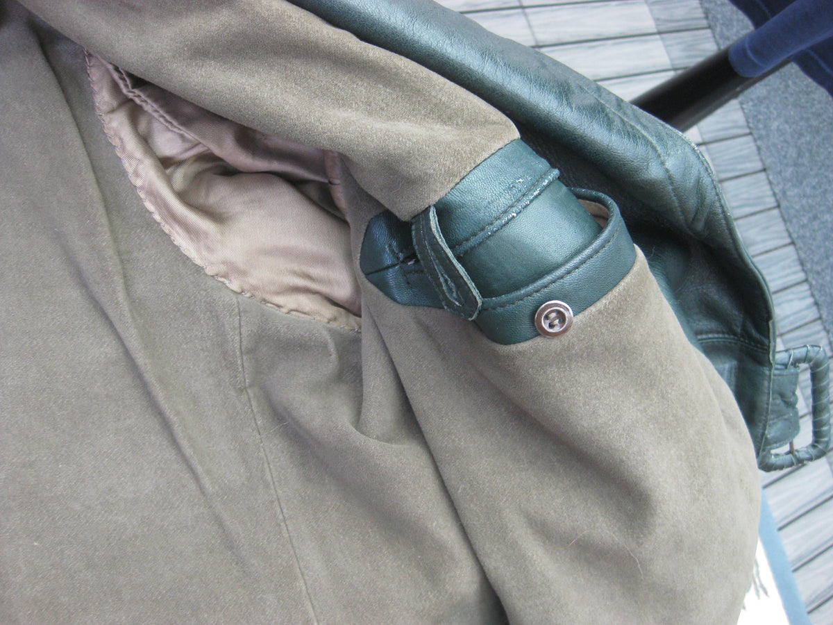 Original Motorradmantel Ledermantel aus den 1930 / 40igern