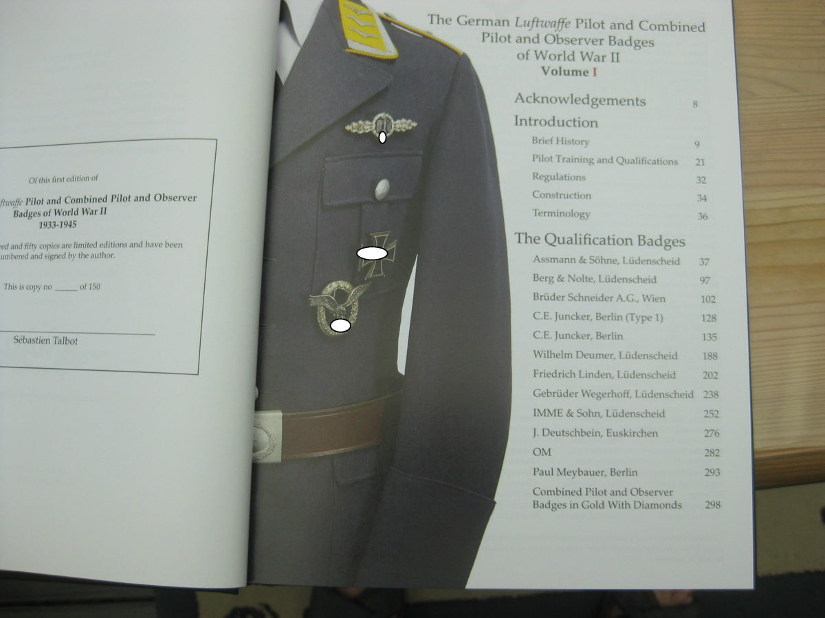 Ordenskatalog Buch Luftwaffenauszeichnungen Beobachterabzeichen Flugzeugführerabzeichen