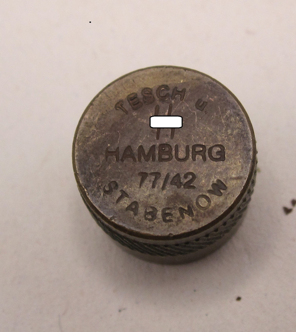 Originale &amp; alte LEERE Giftkapsel der Waffen-SS von Tesch &amp; Stabenow Hamburg