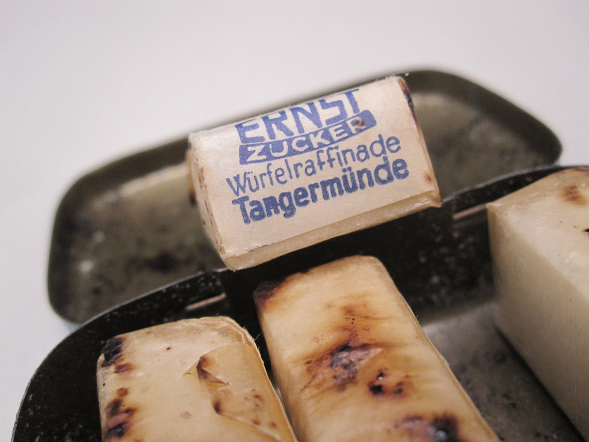 Originale &amp; alte Zuckerdose der Wehrmacht Marketenderware