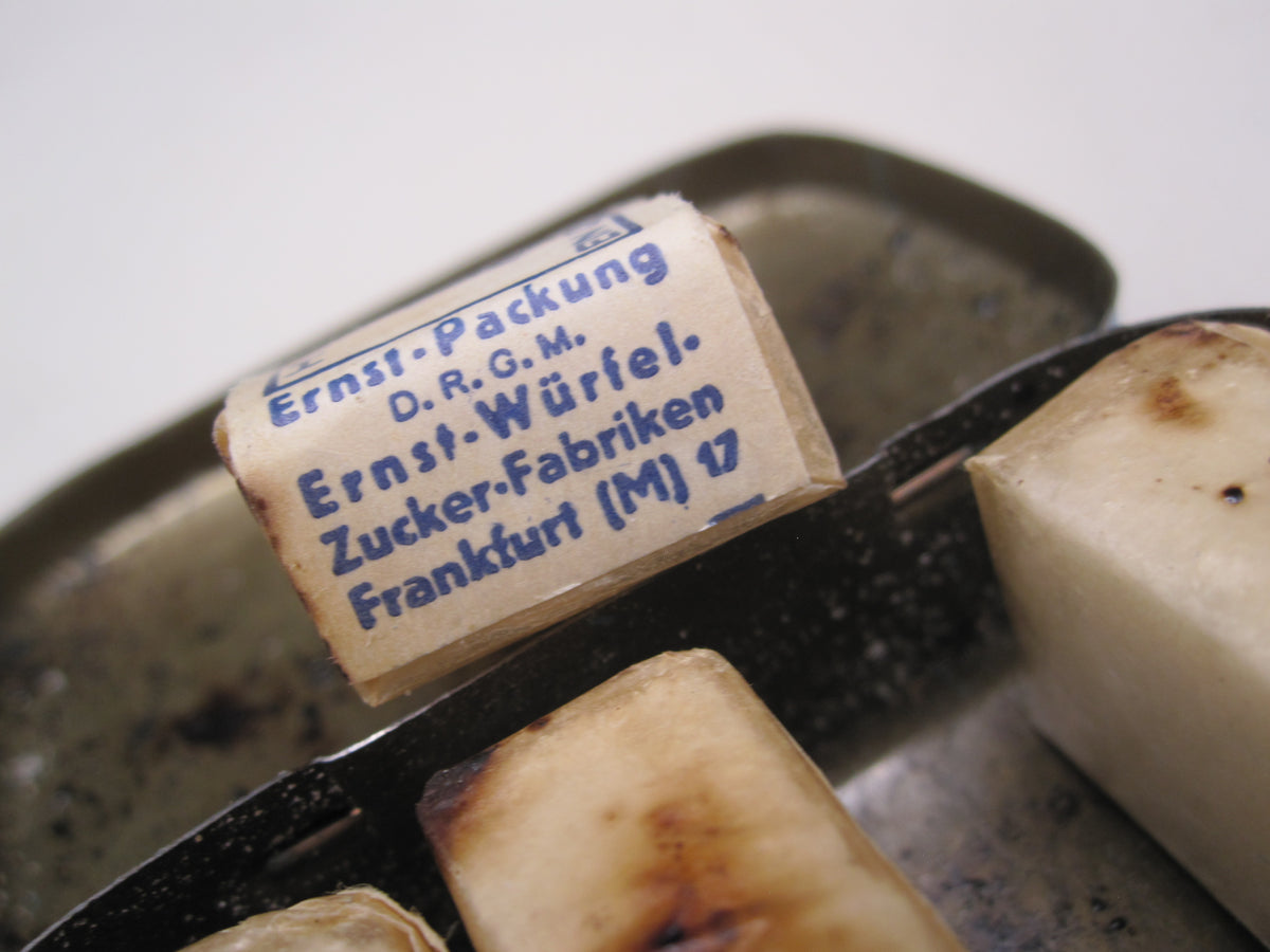 Originale &amp; alte Zuckerdose der Wehrmacht Marketenderware