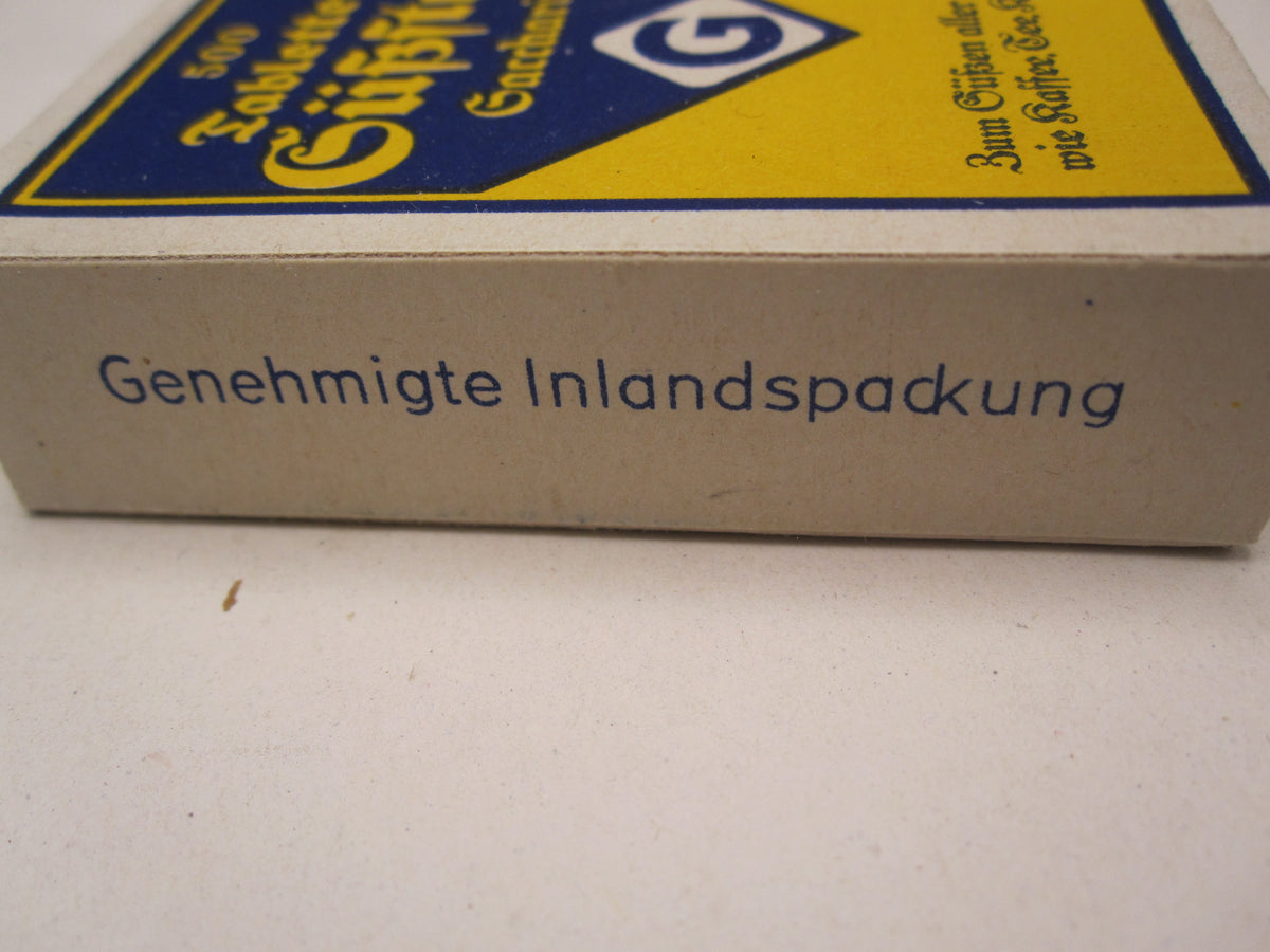 Originaler &amp; alter Zuckerersatz / Süßstoff der Wehrmacht Marketenderware