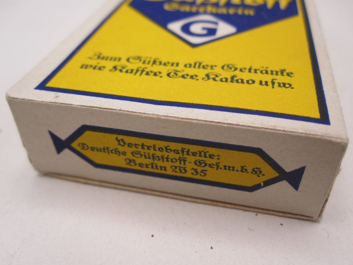 Originaler &amp; alter Zuckerersatz / Süßstoff der Wehrmacht Marketenderware