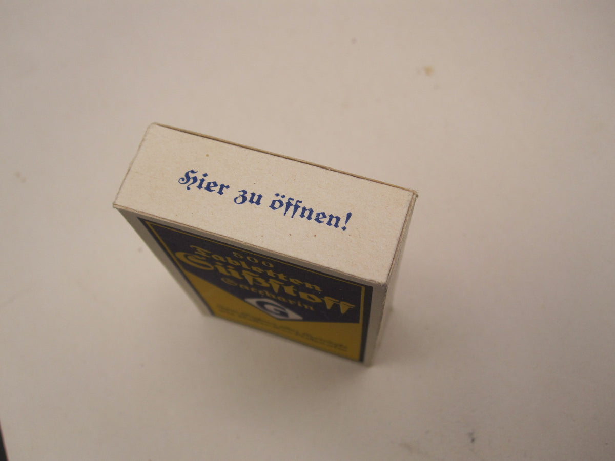 Originaler &amp; alter Zuckerersatz / Süßstoff der Wehrmacht Marketenderware