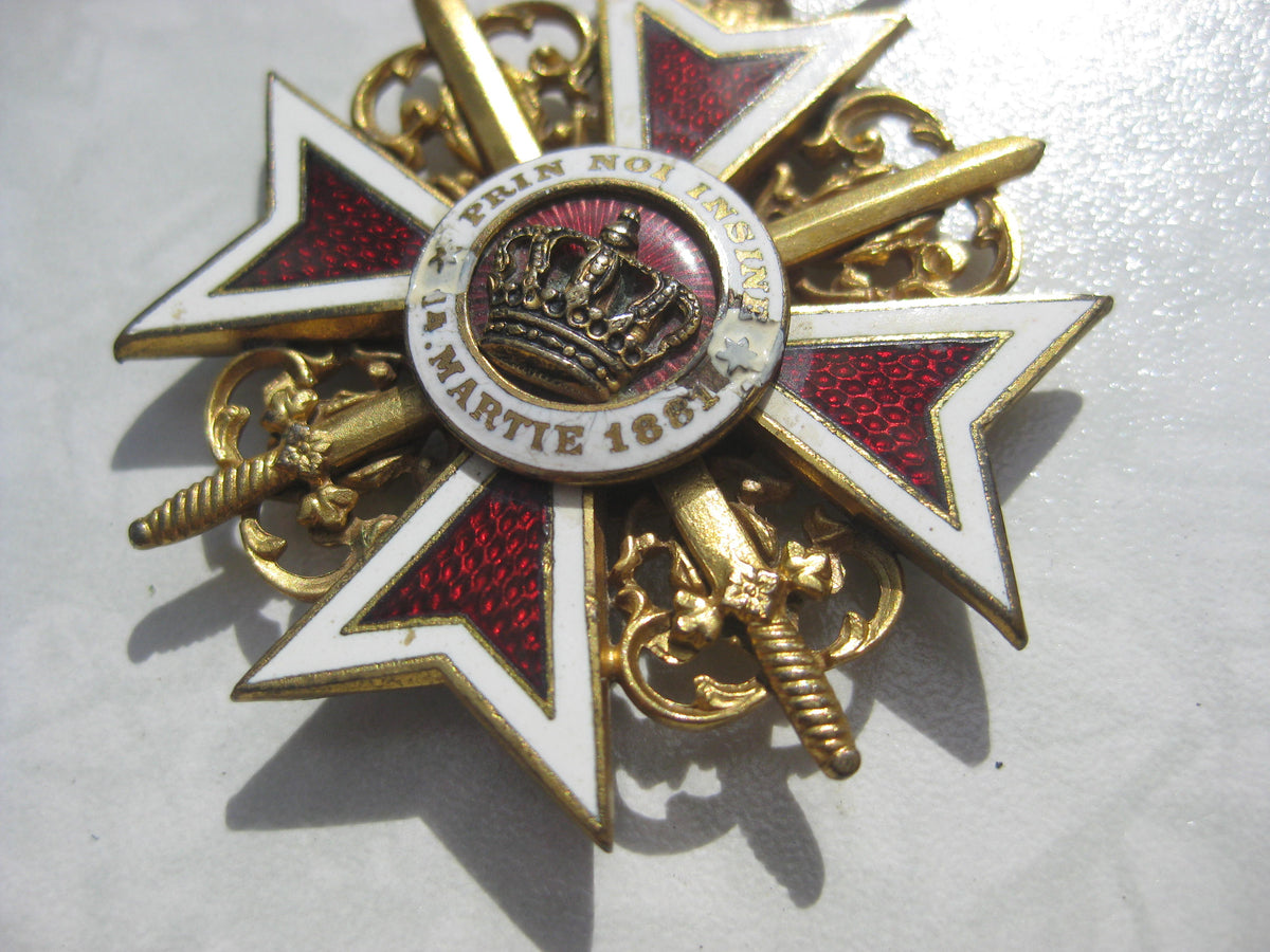 Offizierskreuz Orden der Krone Rumäniens / Rumänien 1866 / 1877 / 1881