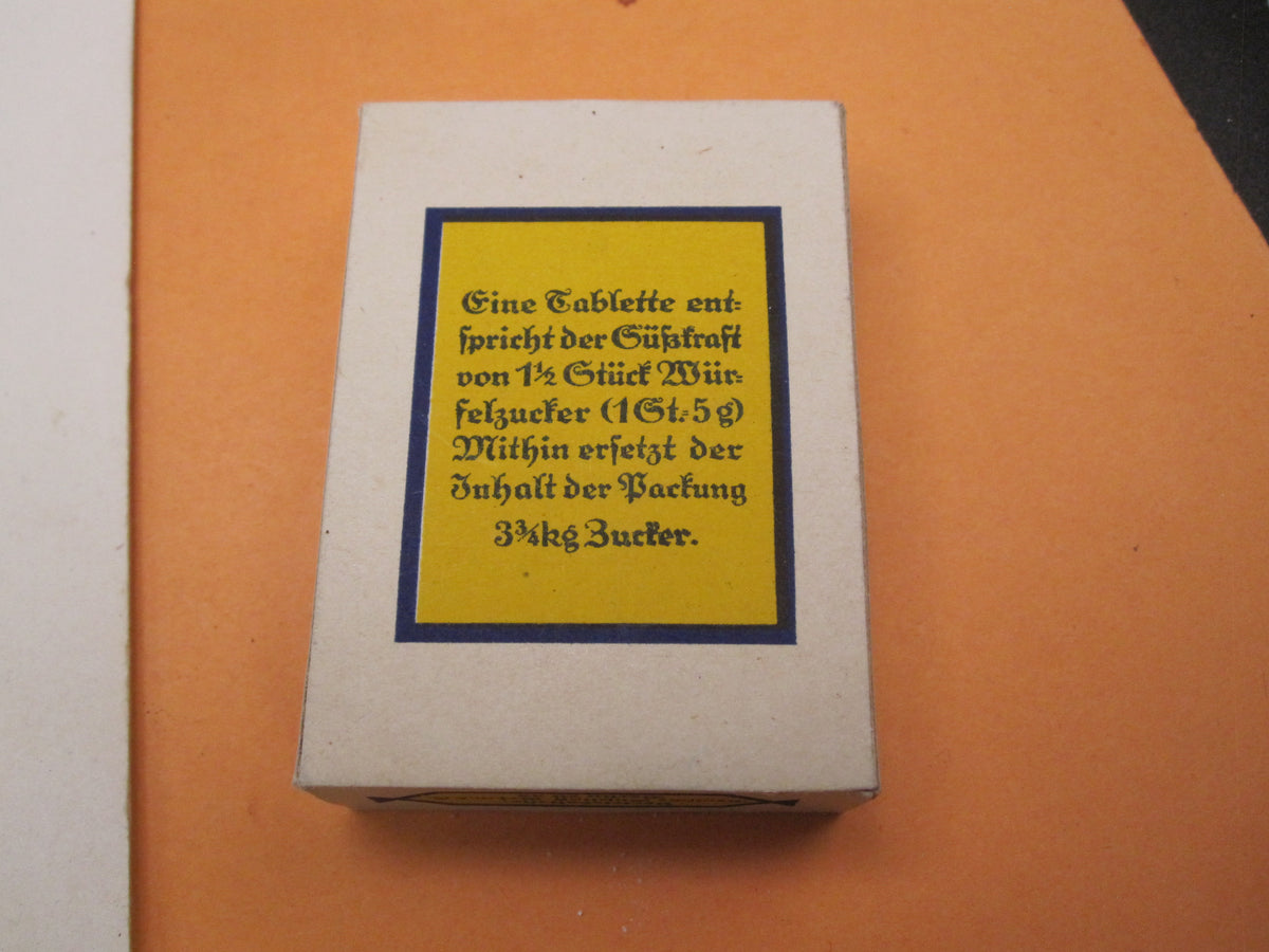 Originaler &amp; alter Zuckerersatz / Süßstoff der Wehrmacht Marketenderware