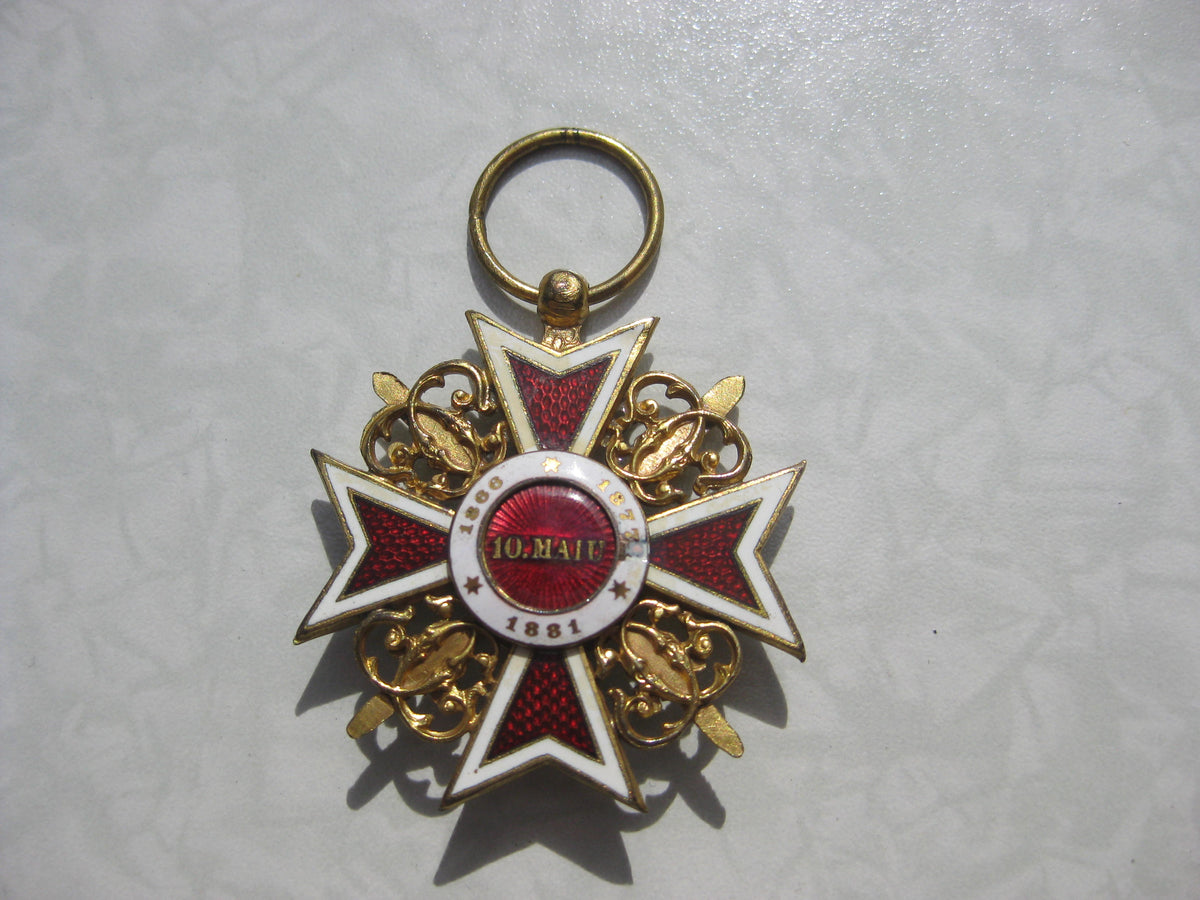 Offizierskreuz Orden der Krone Rumäniens / Rumänien 1866 / 1877 / 1881