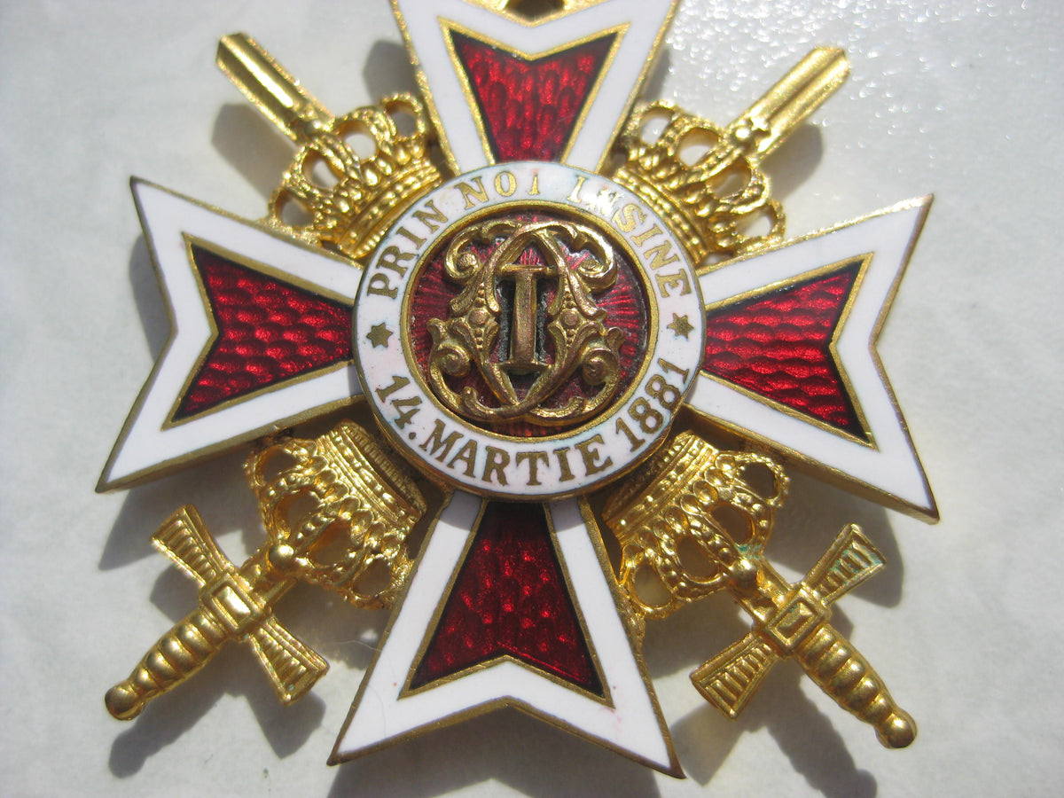 Offizierskreuz Orden der Krone Rumäniens / Rumänien 1866 / 1877 / 1881