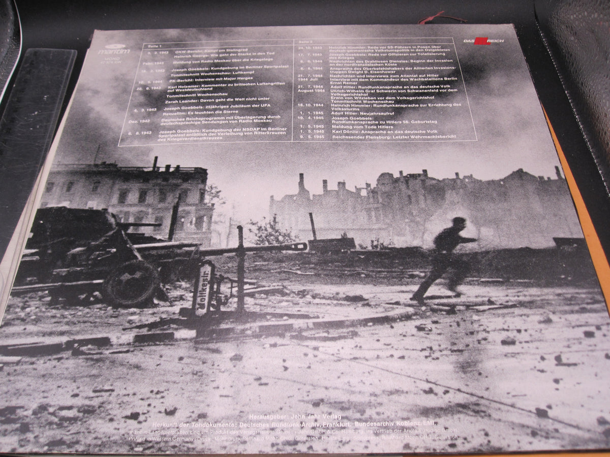 Schallplatte Ein Volk ein Reich ein Führer / Teil 4