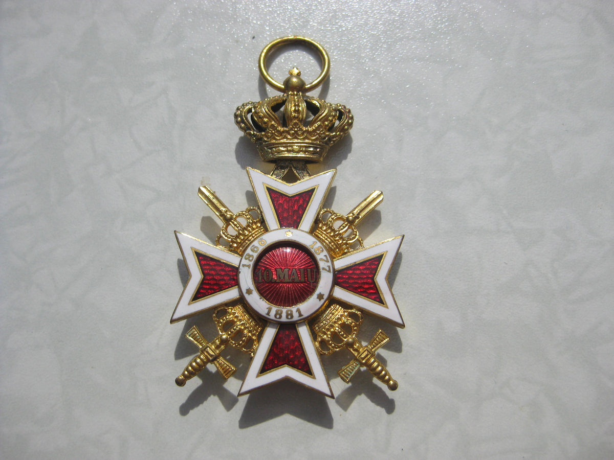 Offizierskreuz Orden der Krone Rumäniens / Rumänien 1866 / 1877 / 1881