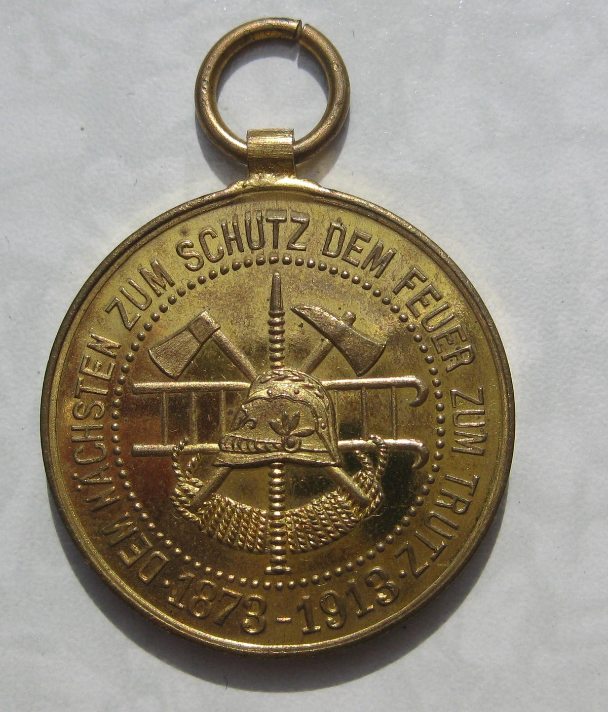 H.W. -  -  Erinnerungsabzeichen für 40 Jahre Feuerwehr HERMANNSTADT (Heute Sibiu) 1873 - 1913