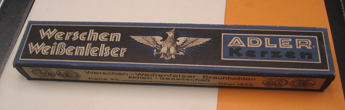 Originale &amp; alte Wachskerzen der Wehrmacht Marketenderware Adler Kerzen