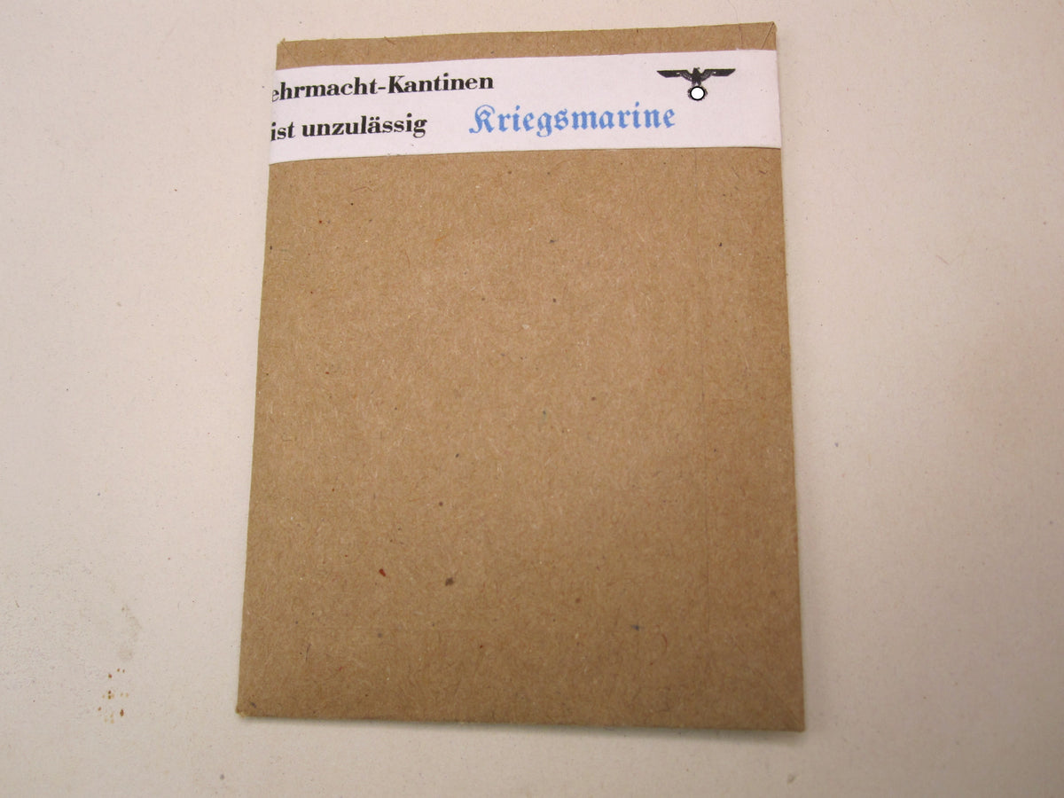 Kondompackung Kondomtüte Präservativ für Angehörige der Wehrmacht / Kriegsmarine