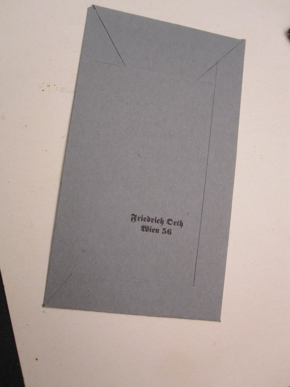 Leere Verleihungstüte Panzerkampfabzeichen in Silber / PKA