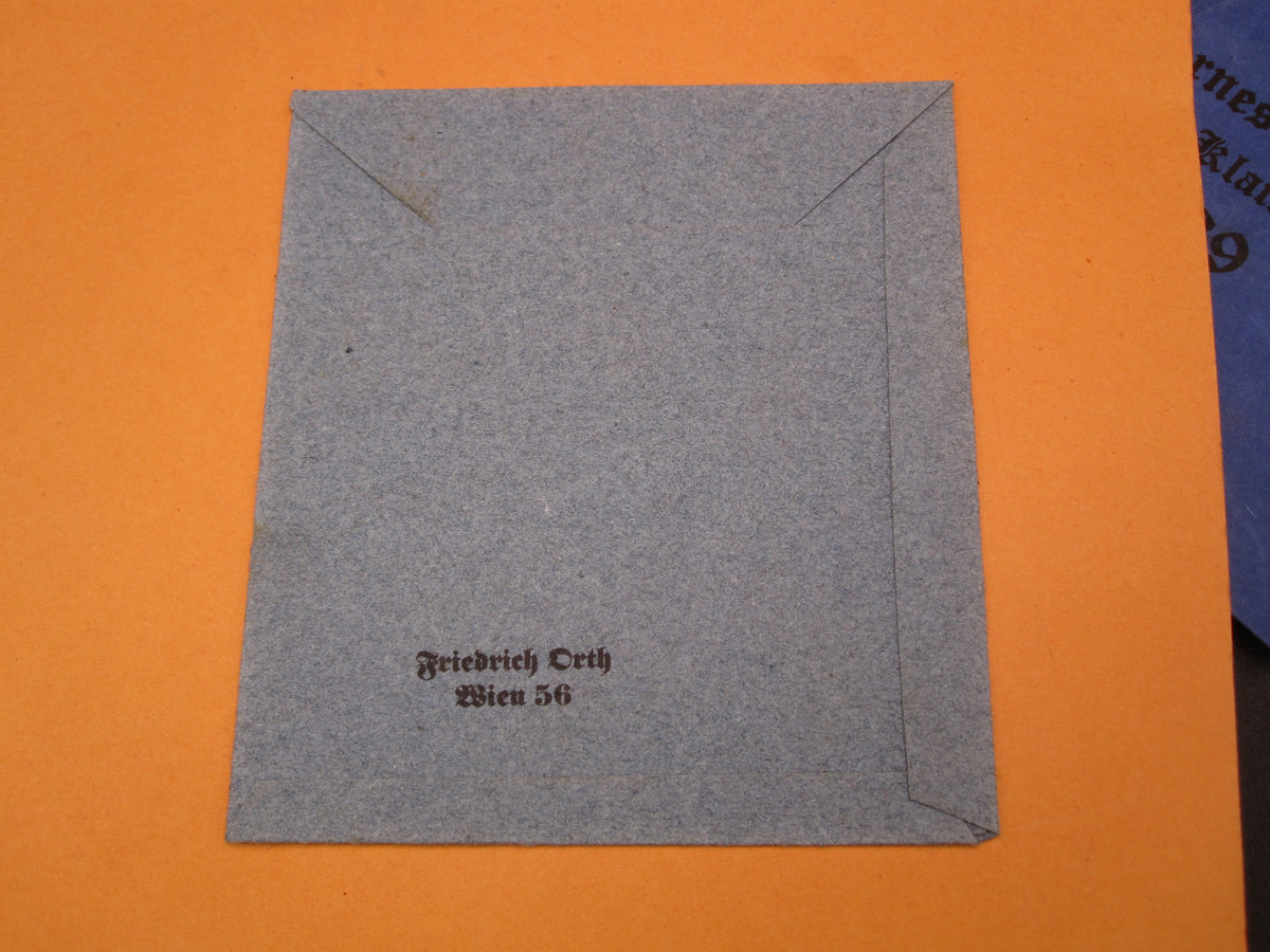 Leere Verleihungstüte Eisernes Kreuz 2.Klasse 1939 / EK2/39