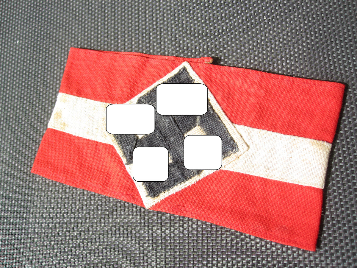 H.W.   NSDAP Armbinde Hitlerjugend (HJ)