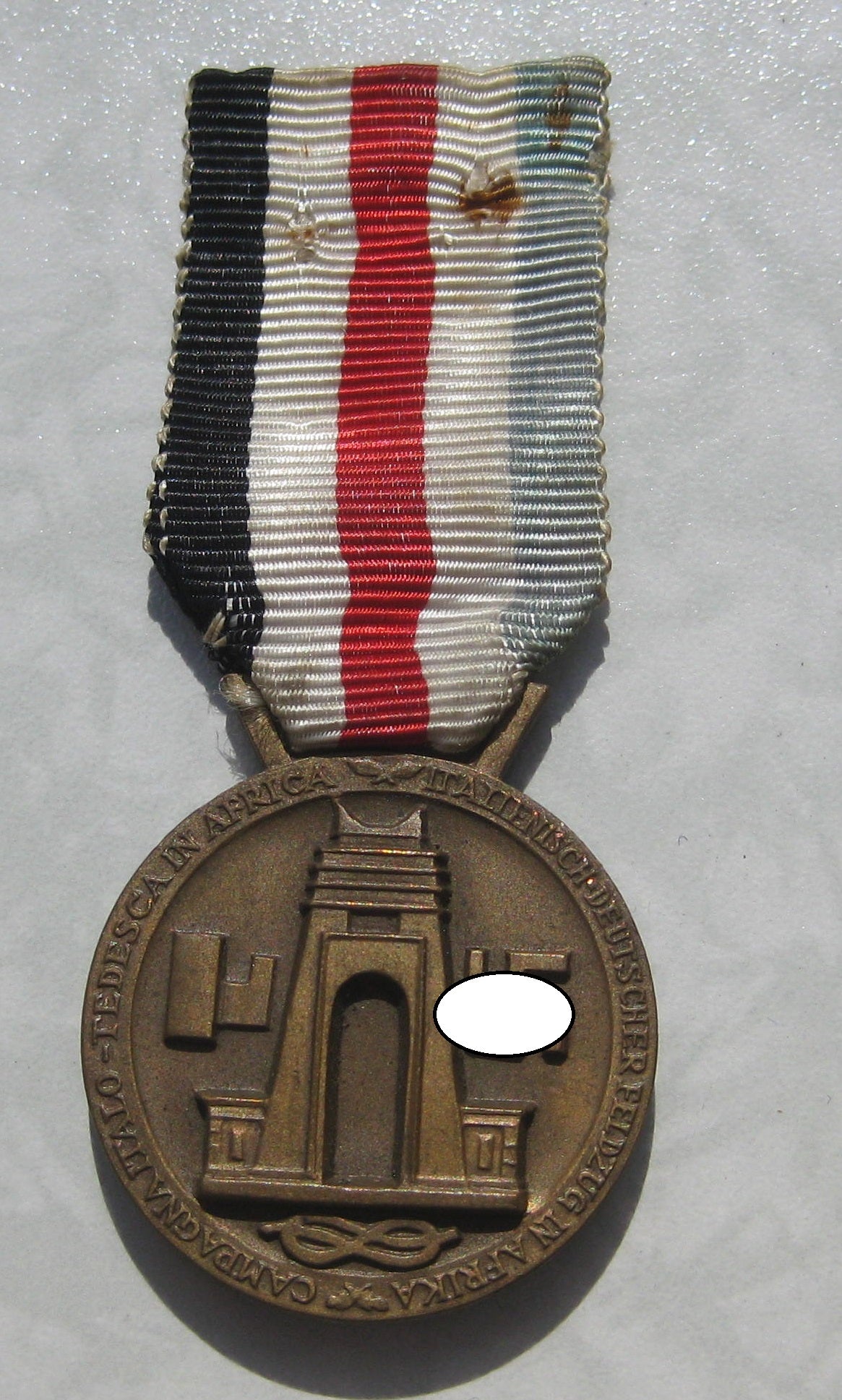 H.W. Italienisch-deutsche Afrika Feldzugsmedaille / Italien in BRONZE