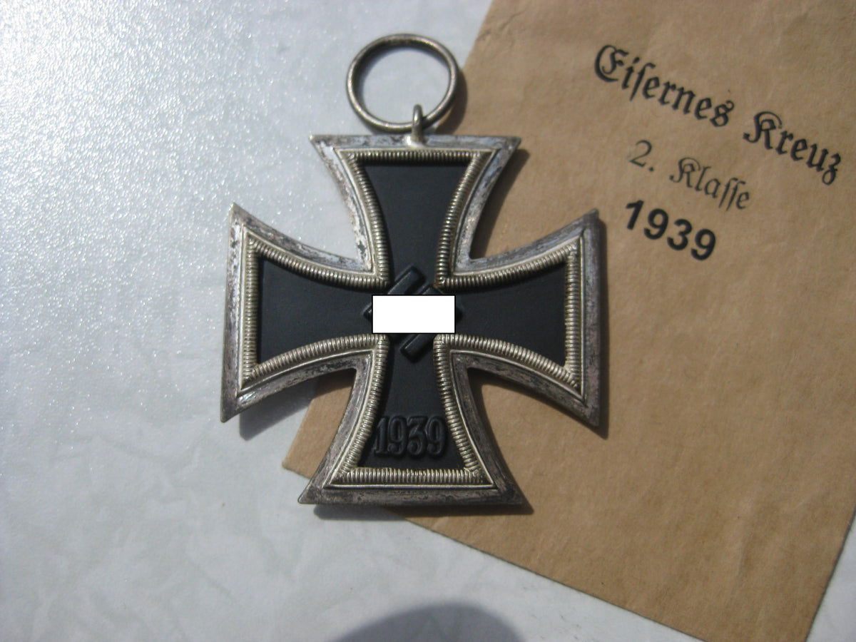 Eisernes Kreuz 2.Klasse 1939 in Verleihungstüte (EK2/39) EXTREM SELTEN !! MINT CONDITION      H.W.