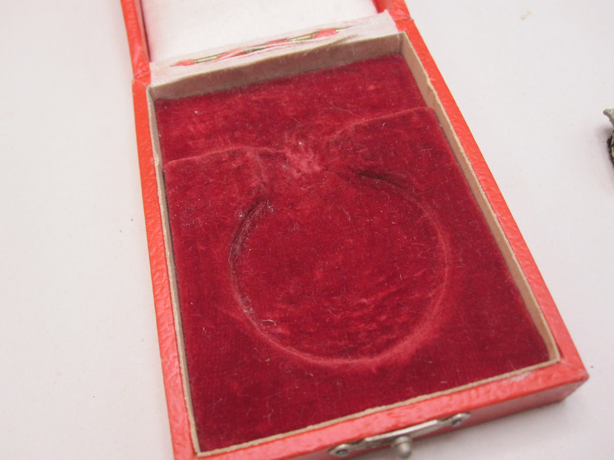 Silberne Medaille des Militär Sankt Heinrich Orden Sachsen im Verleihungsetui