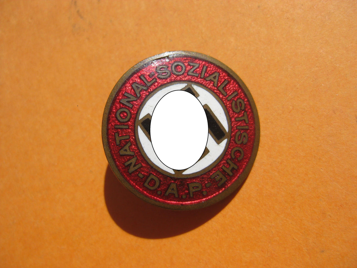 NSDAP Parteiabzeichen sog. Übergangstyp OHNE Hersteller oder RZM Stempel !!!
