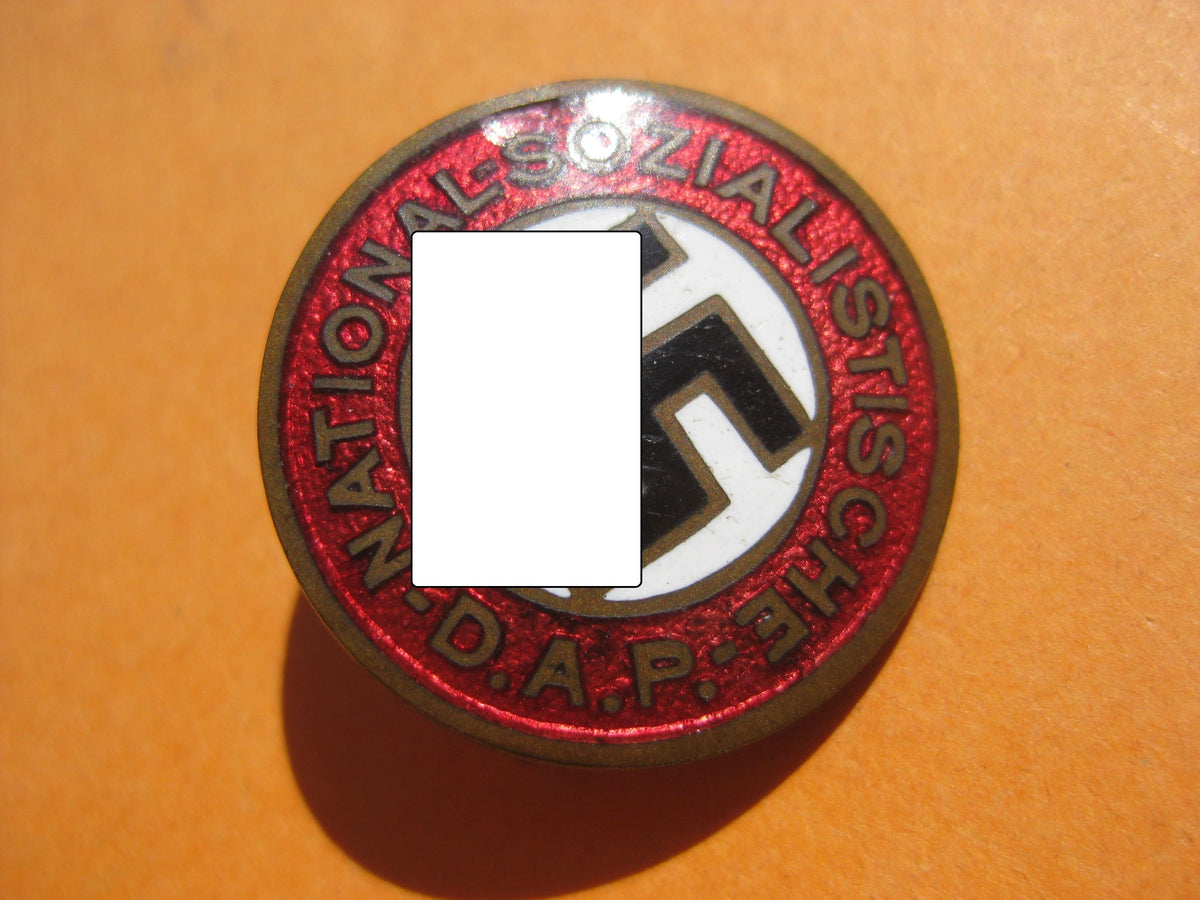 NSDAP Parteiabzeichen sog. Übergangstyp OHNE Hersteller oder RZM Stempel !!!
