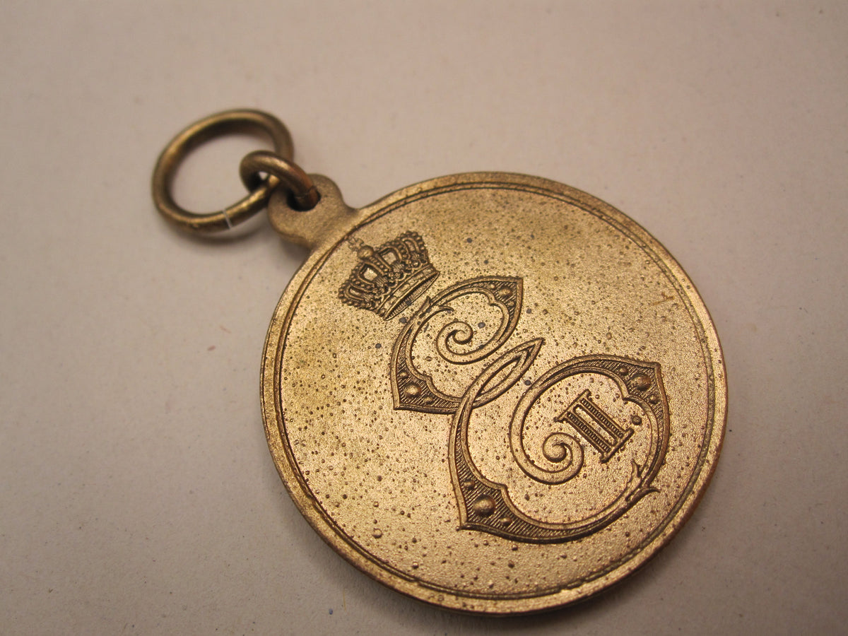 Original Sachsen Altenburg Tapferkeitsmedaille 1915 im Verleihungsetui VERGOLDET