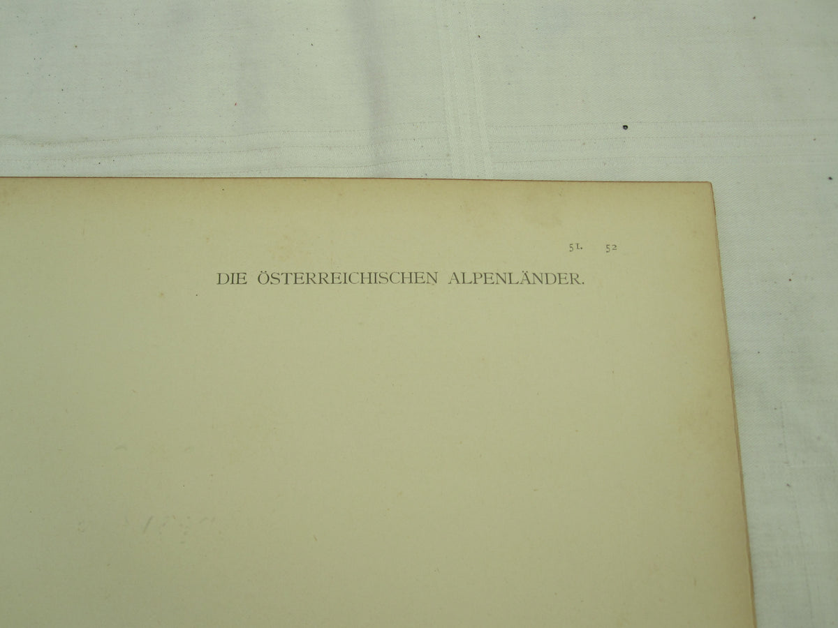 Original Landkarte Österreich Bosnien Tirol Kroatien Italien etc etc
