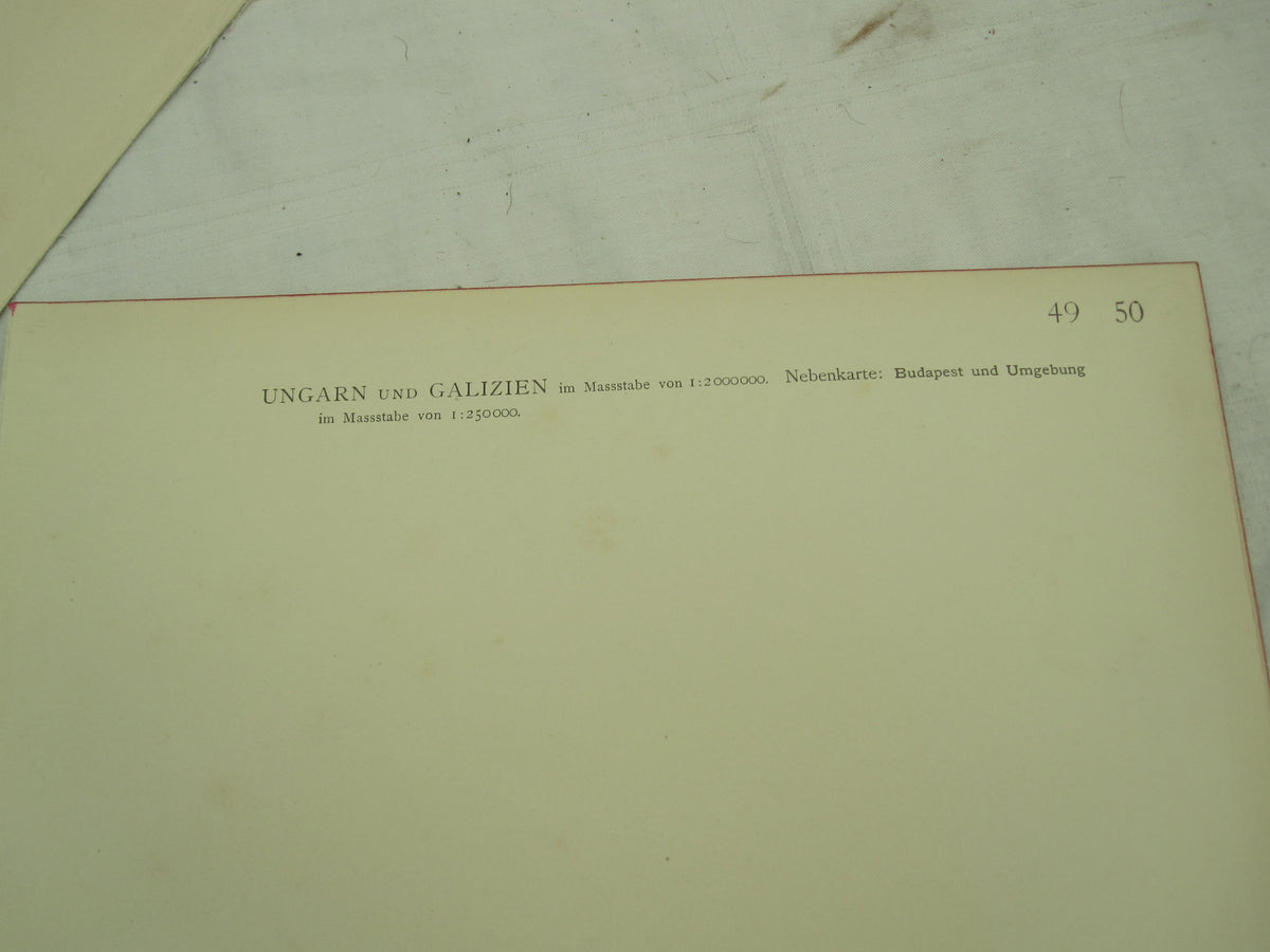Original Landkarte Österreich / Ungarn Budapest Bukowina k.u.k. etc etc
