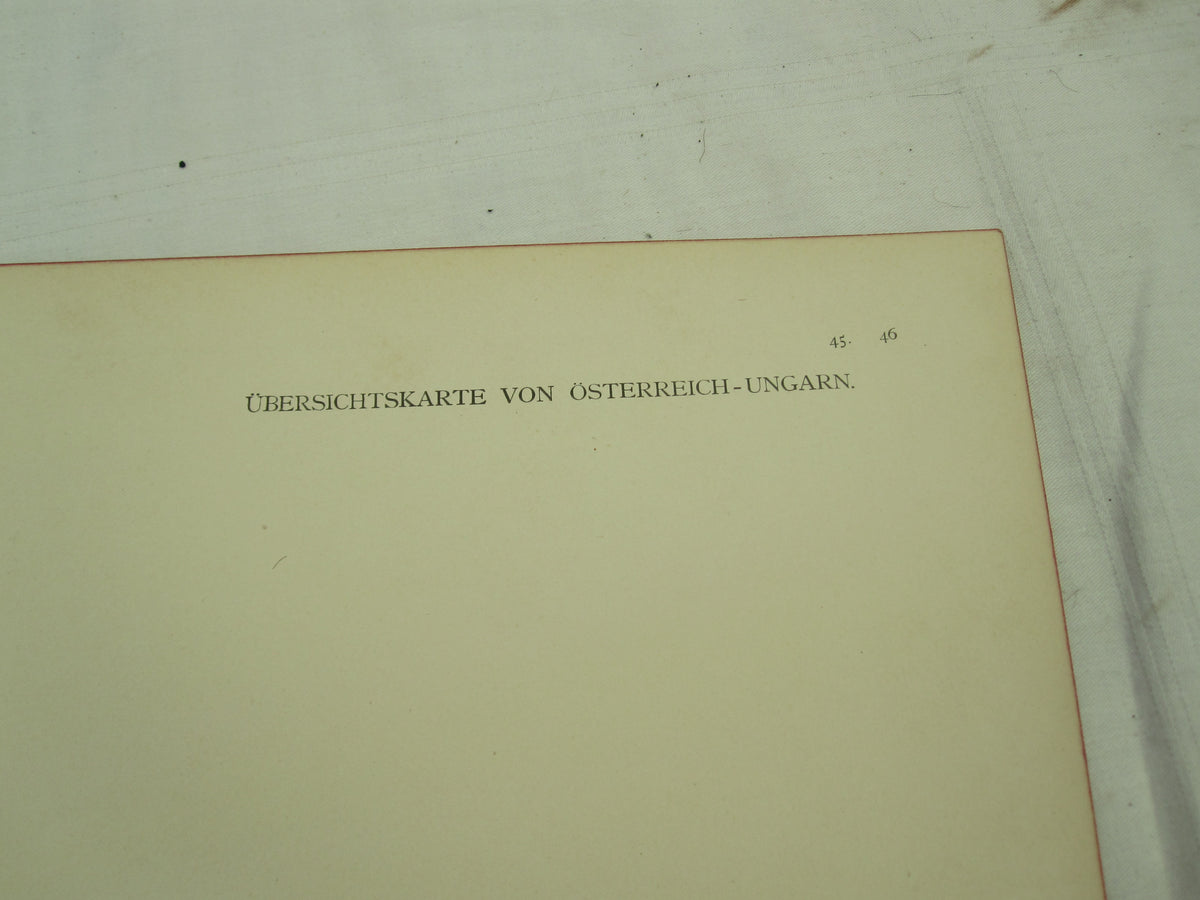 Original Landkarte Österreich / Ungarn Walachei Serbien Bosnien Russland Deutschland  k.u.k. etc etc
