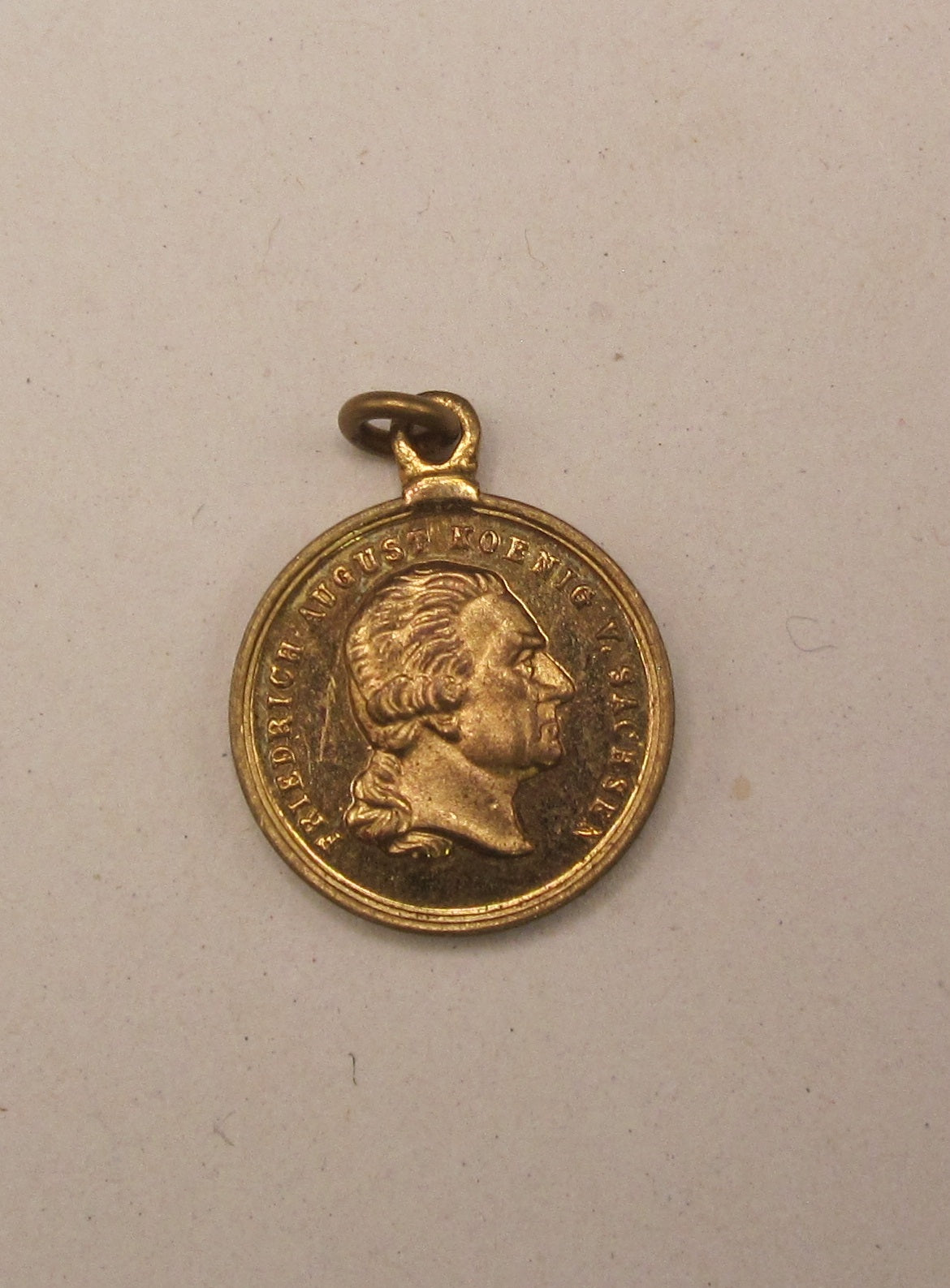 ORIGINALE Miniatur Sachsen goldene Militär Sankt St. Heinrich Medaille