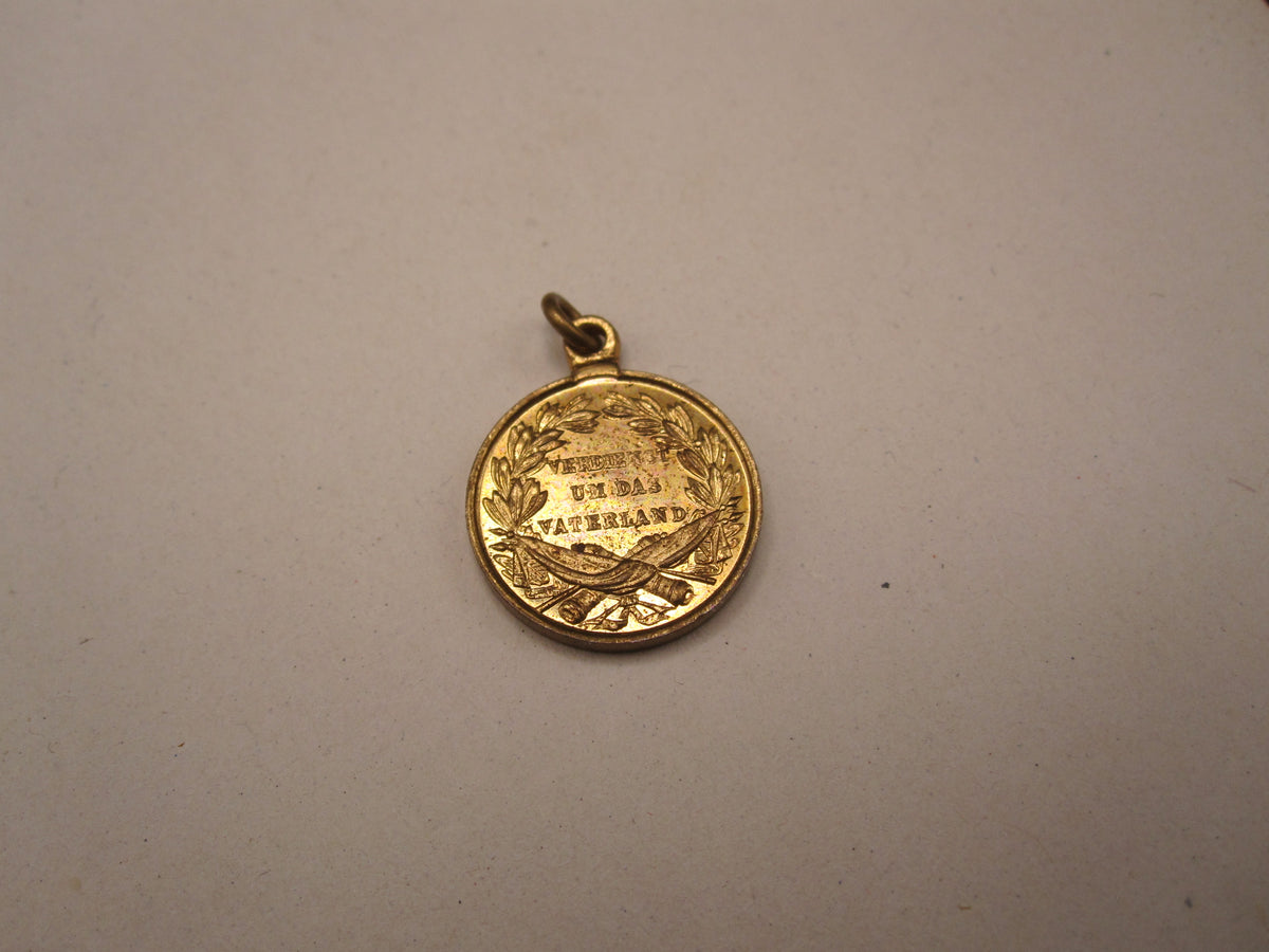 ORIGINALE Miniatur Sachsen goldene Militär Sankt St. Heinrich Medaille
