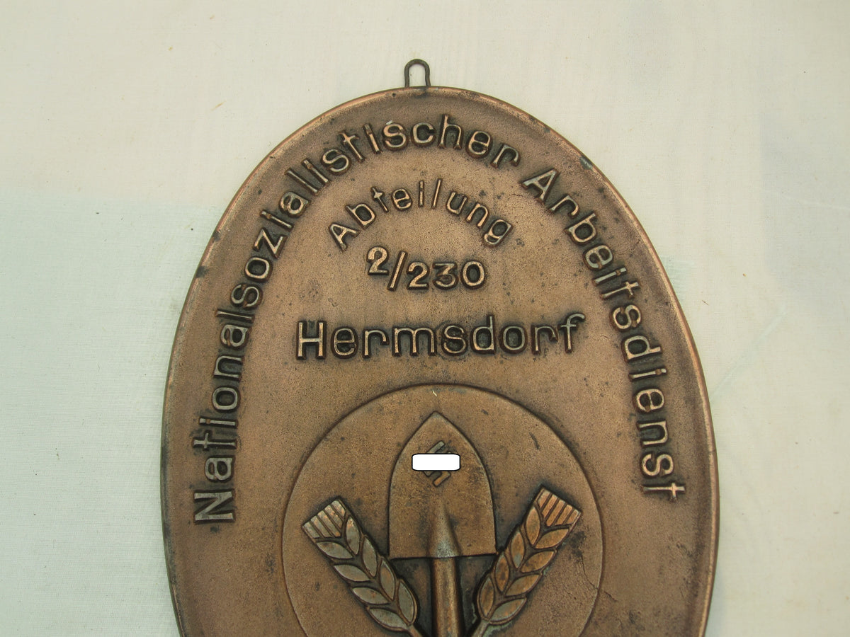 Reservistika Erinnerungsstück Reichsarbeitsdienst (RAD) Hermsdorf Thüringen 2/230 Wieprecht von Groitzsch