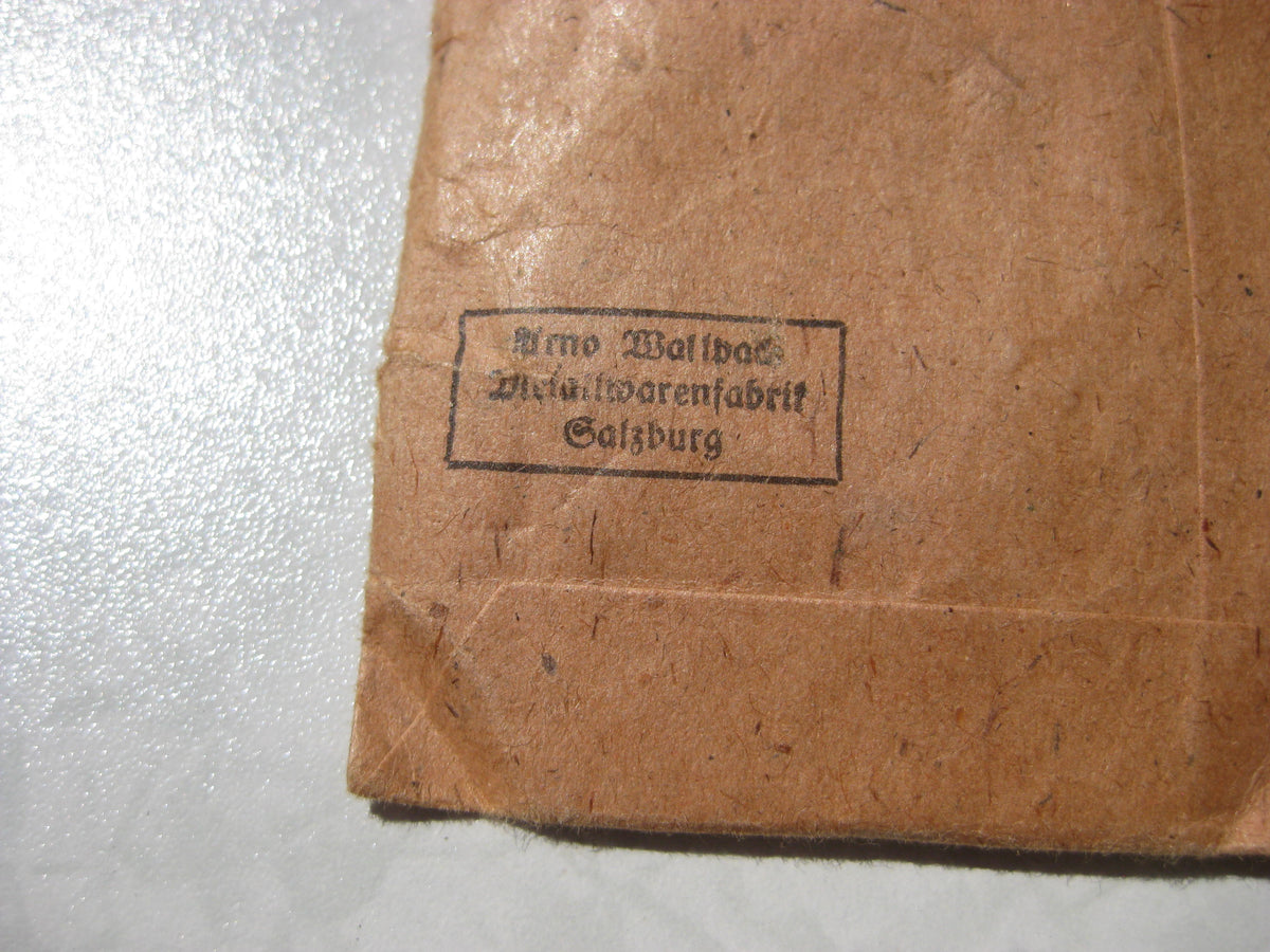 H.W. Kriegsverdienstkreuz 2.Klasse mit Schwertern KVK2/39 in Verleihungstüte Arno Wallpach in Salzburg
