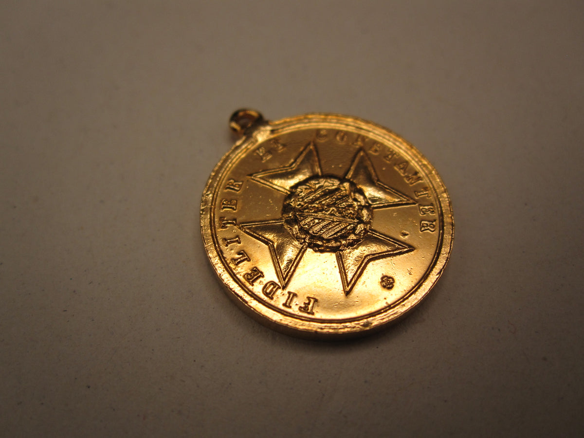 Miniatur Sachsen-Meiningen goldene Verdienstmedaille Hausorden Herzog Bernhard