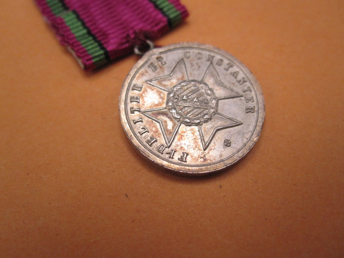 ORIGINALE Miniatur Sachsen-Meiningen silberne Verdienstmedaille Hausorden Herzog ERNST