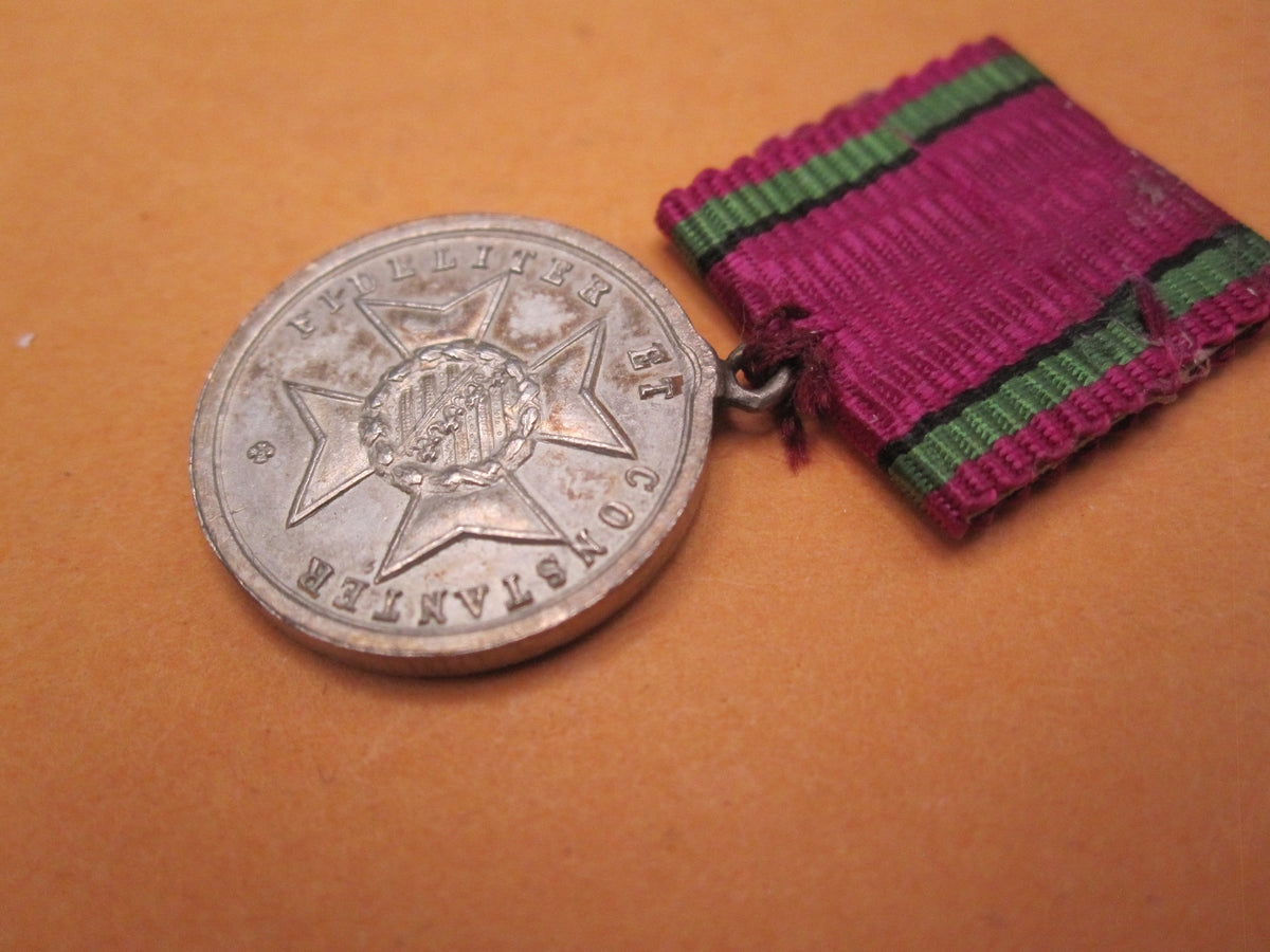 ORIGINALE Miniatur Sachsen-Meiningen silberne Verdienstmedaille Hausorden Herzog ERNST