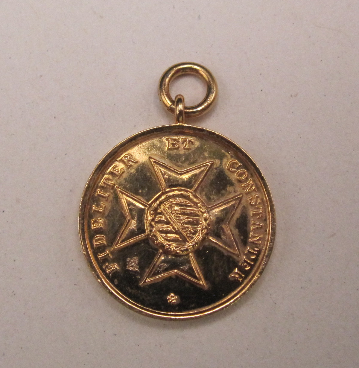 Sachsen-Meiningen goldene Verdienstmedaille Herzog ERNST Hausorden FIDELITER ET CONSTANTER