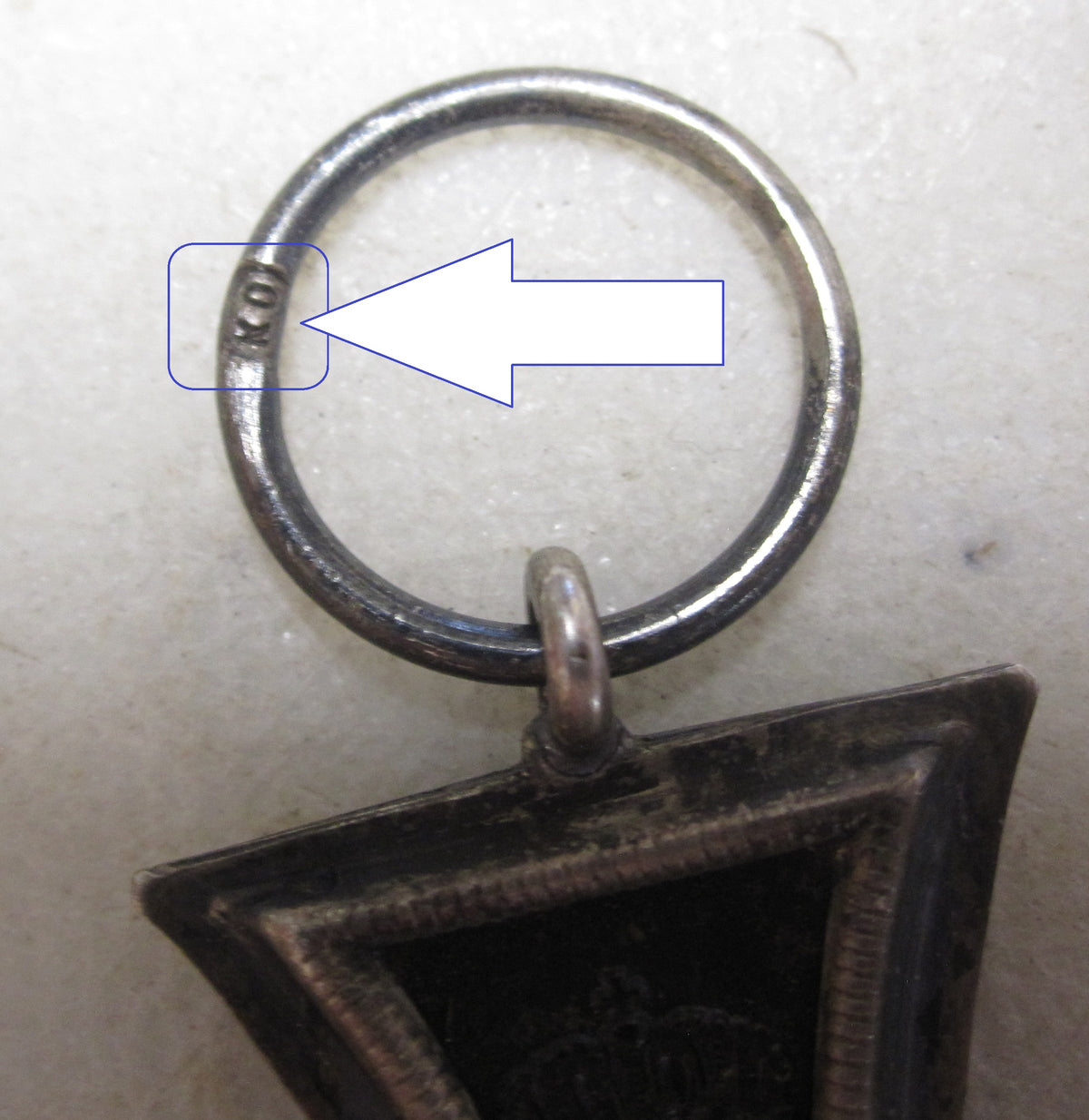 Eisernes Kreuz 2.Klasse 1914 (EK2/14) in 800er SILBERSTEMPEL / Punze