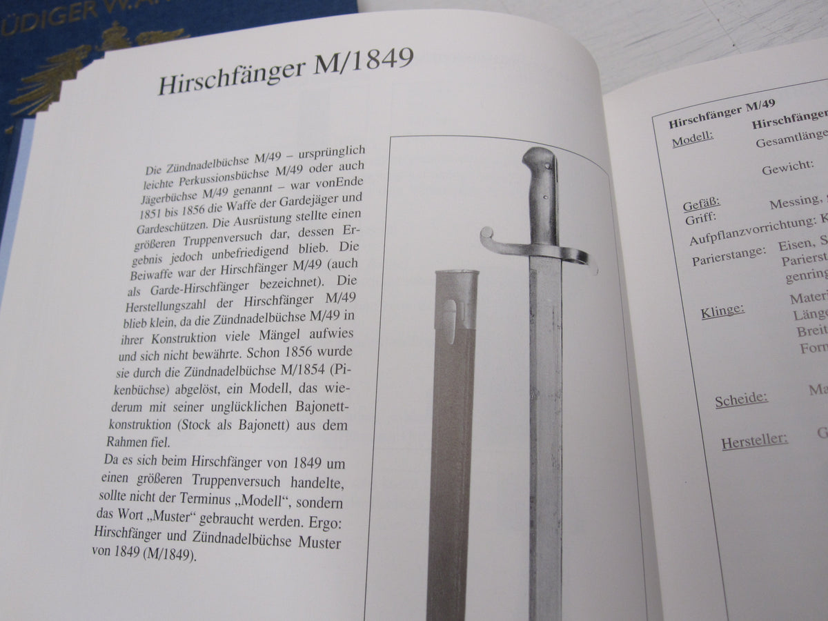 Blankwaffenkatalog Buch Preußisch-deutsche Seitengewehre 1807-1945 Band 1-5 KOMPLETT