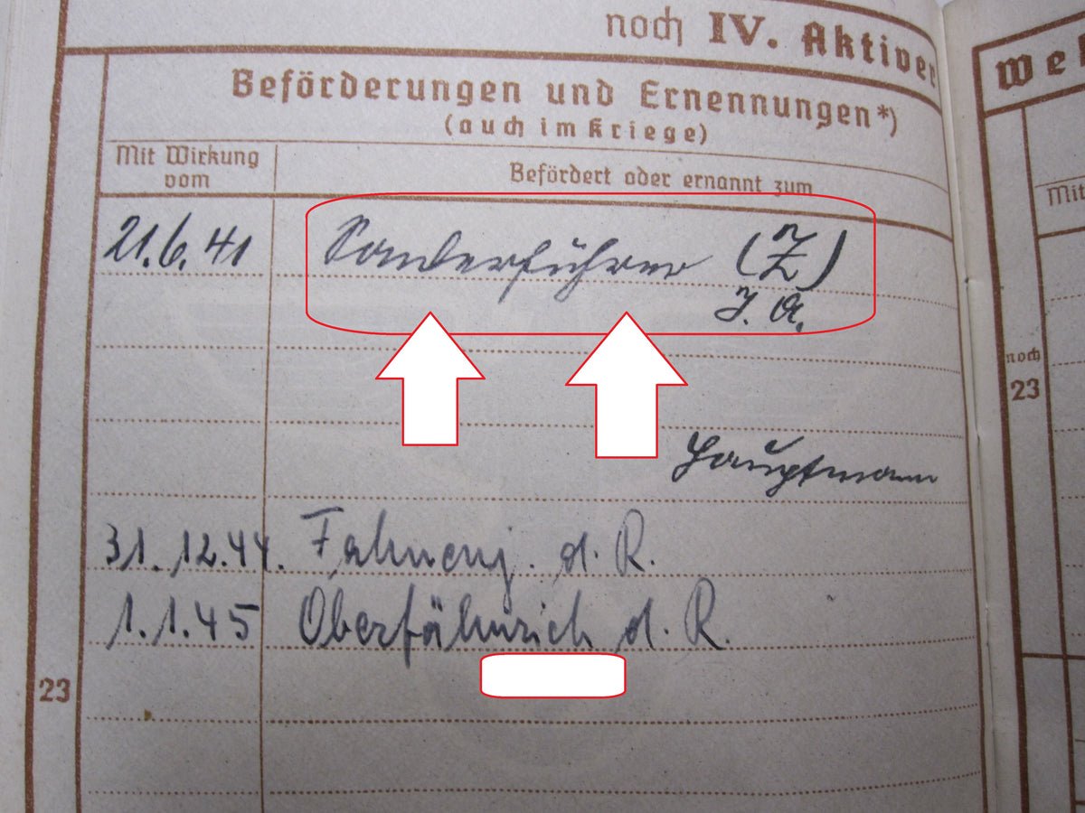 Wehrpaß &amp; Wehrmacht Führerschein etc etc SONDERFÜHRER !!!