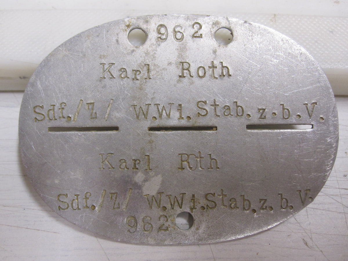 Erkennungsmarke SONDERFÜHRER der Wehrmacht KEIN Bodenfund !! 1000% alt und ORIGINAL