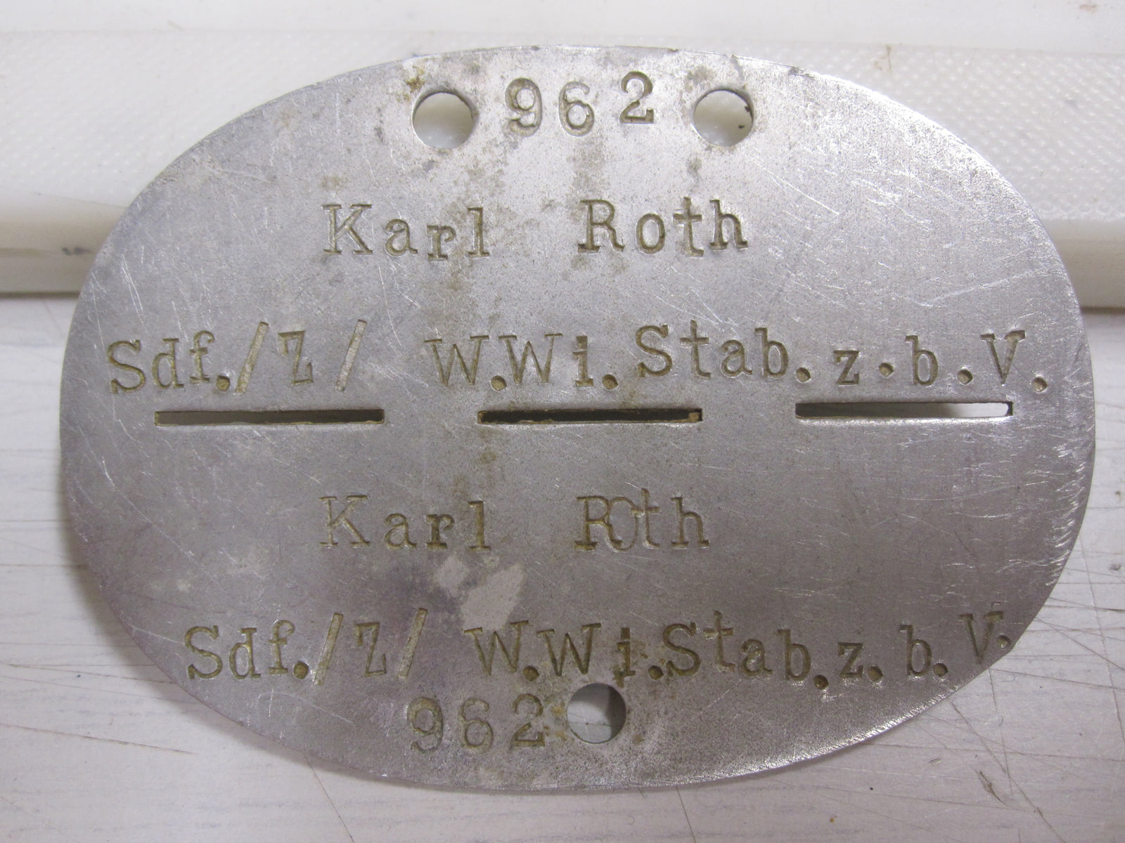 Erkennungsmarke SONDERFÜHRER der Wehrmacht KEIN Bodenfund !! 1000% alt und ORIGINAL