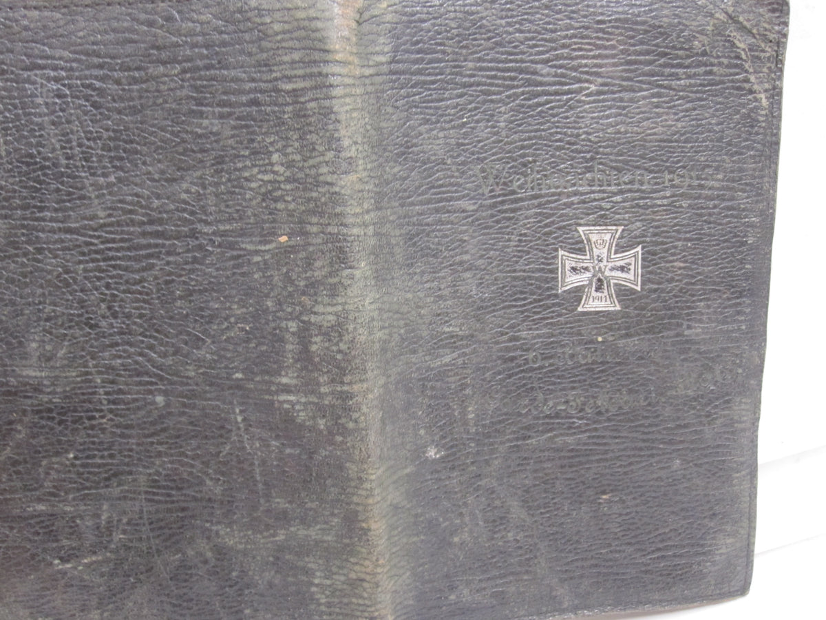 Militärpaß- Soldbuchhülle 1.Weltkrieg 4tes Garde Feldartillerie Regiment in Potsdam
