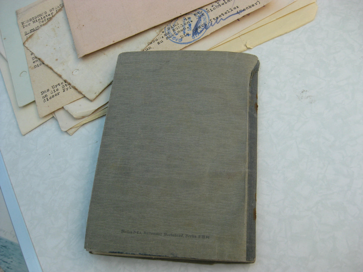 Verleihungsurkunde zur Kriegsverdienstmedaille &amp; Wehrpaß Kassel