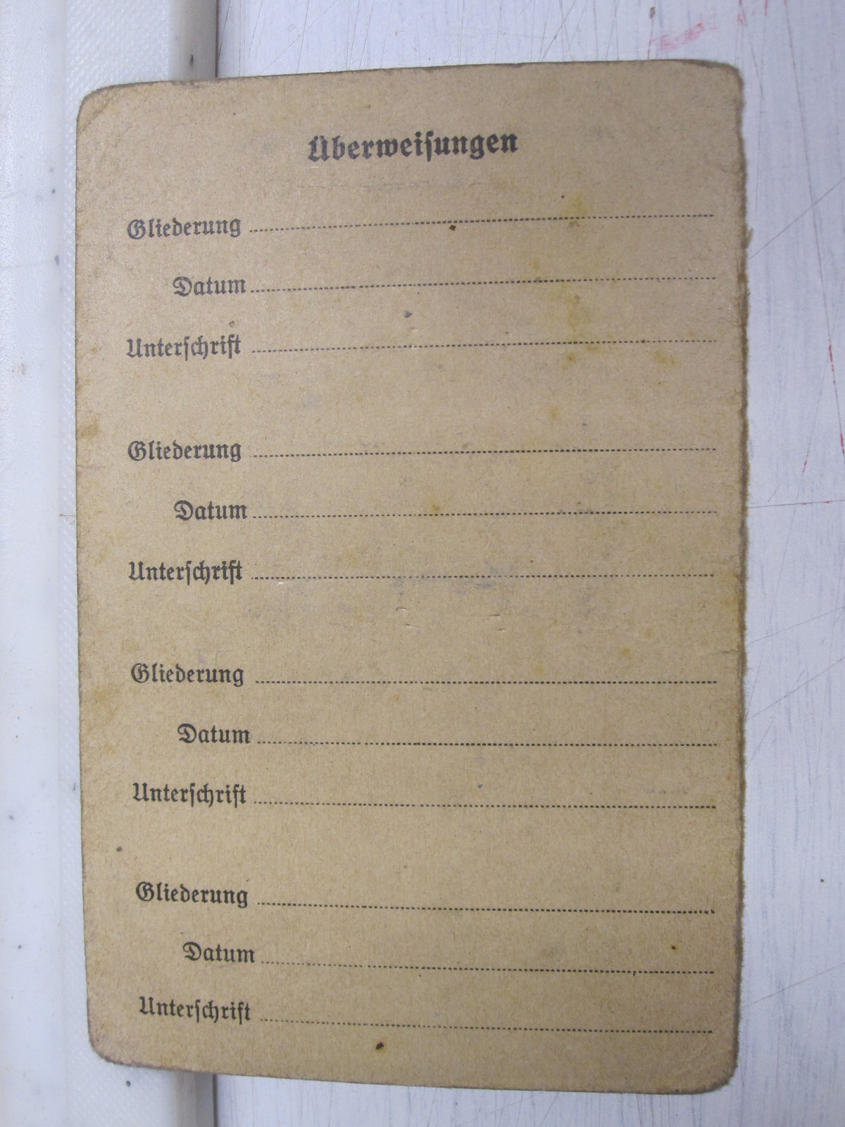 Mitgliedsausweis Hitlerjugend (HJ)