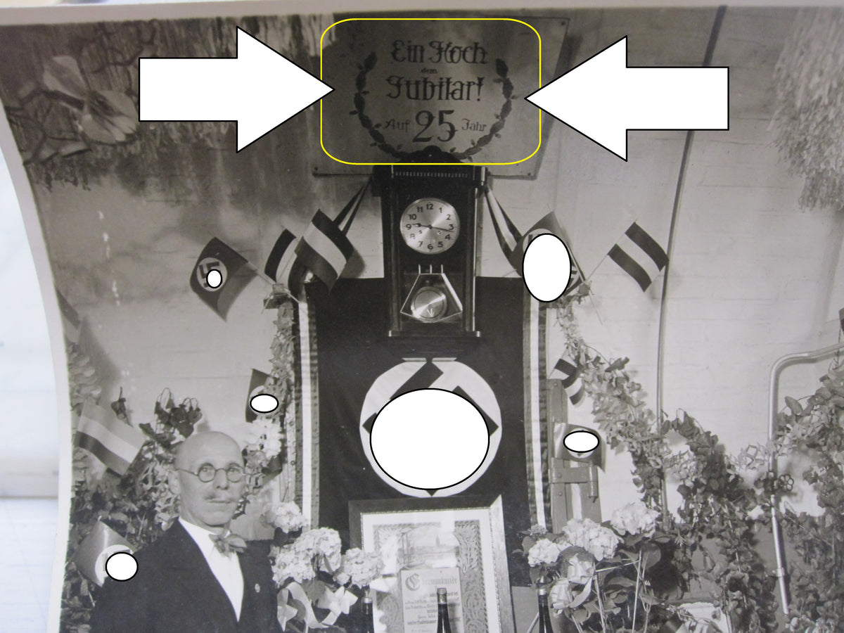 Treudienst Ehrenzeichen für 25 Jahre in Silber mit Trägerfoto