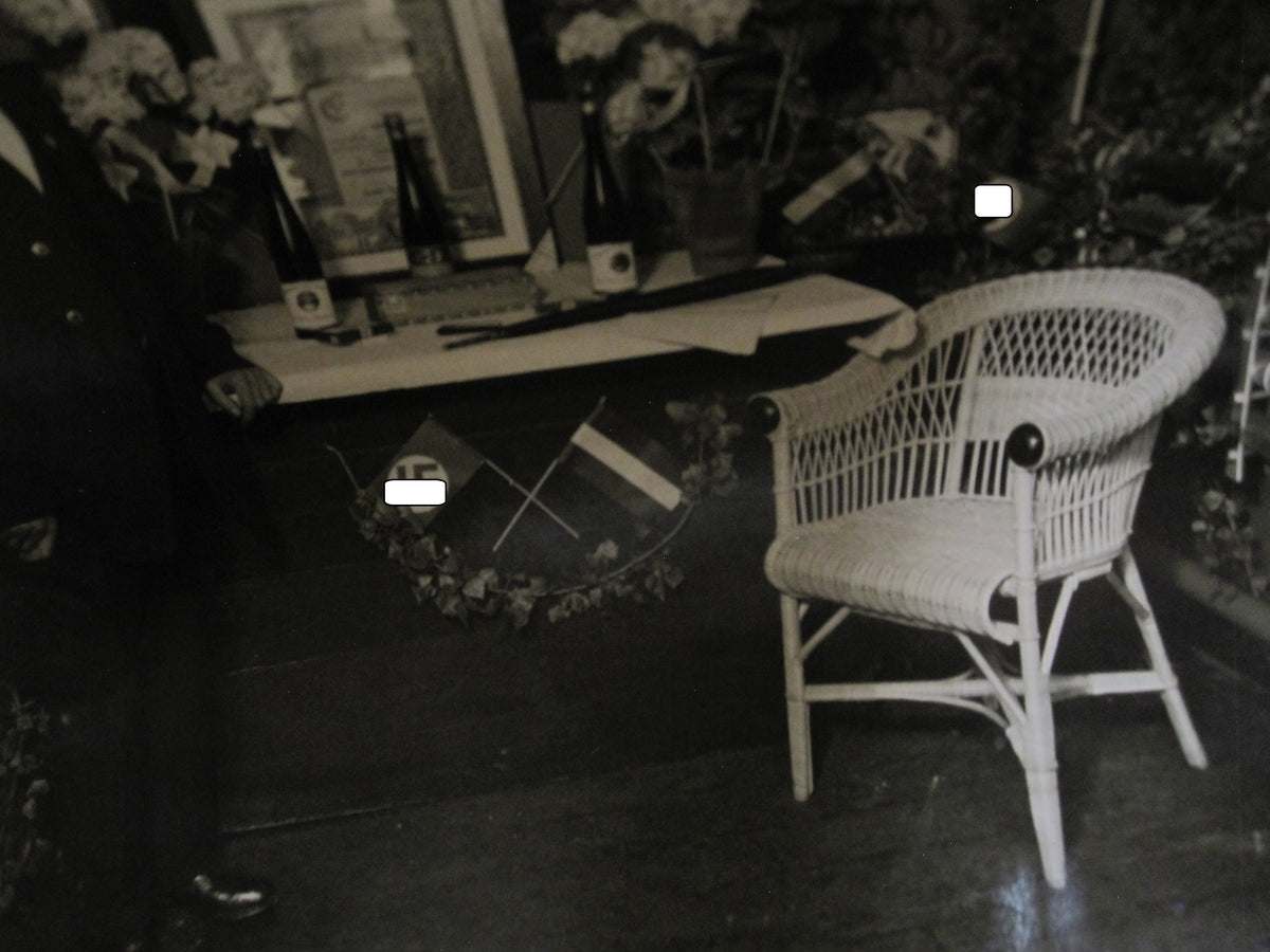 Treudienst Ehrenzeichen für 25 Jahre in Silber mit Trägerfoto