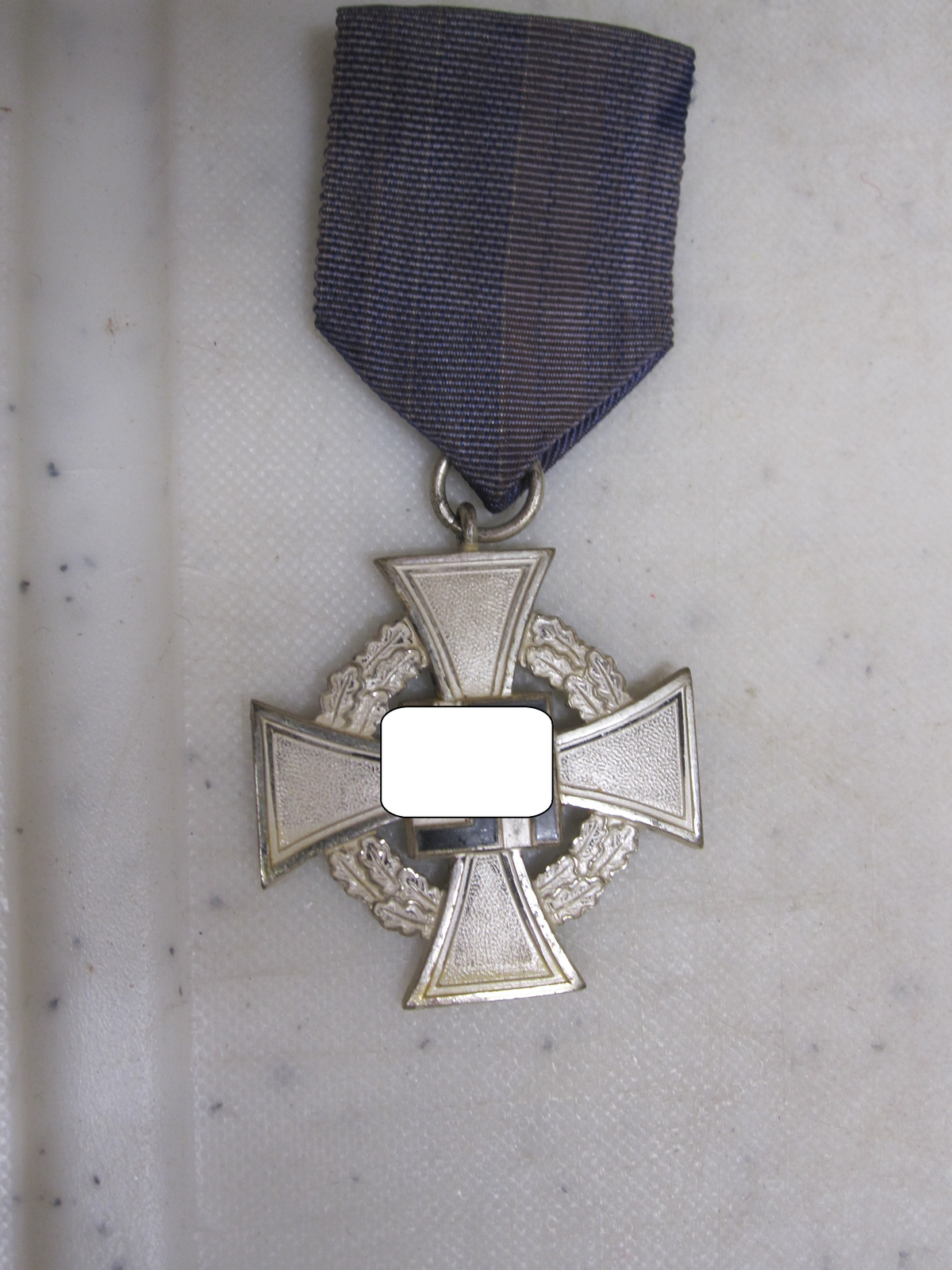 Treudienst Ehrenzeichen für 25 Jahre in Silber mit Trägerfoto