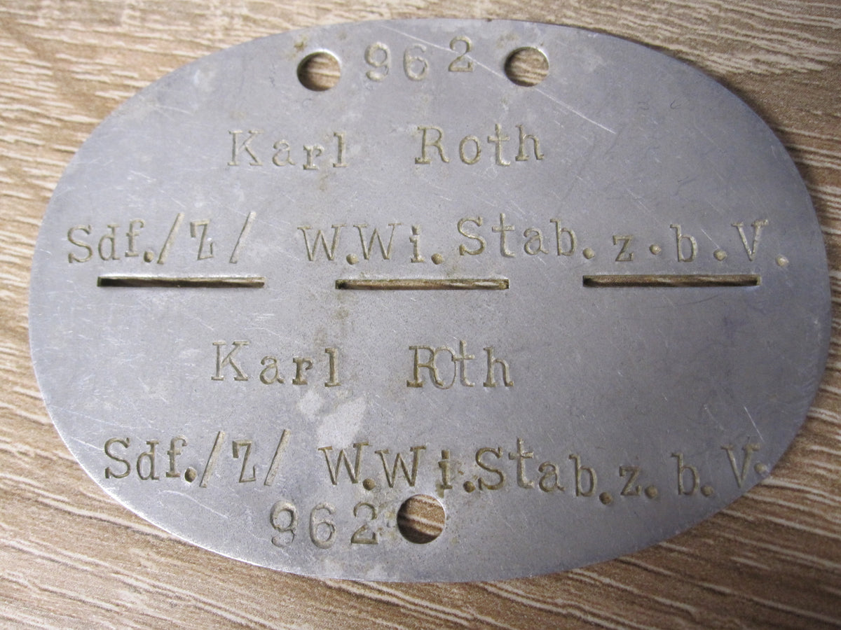 Erkennungsmarke SONDERFÜHRER der Wehrmacht KEIN Bodenfund !! 1000% alt und ORIGINAL