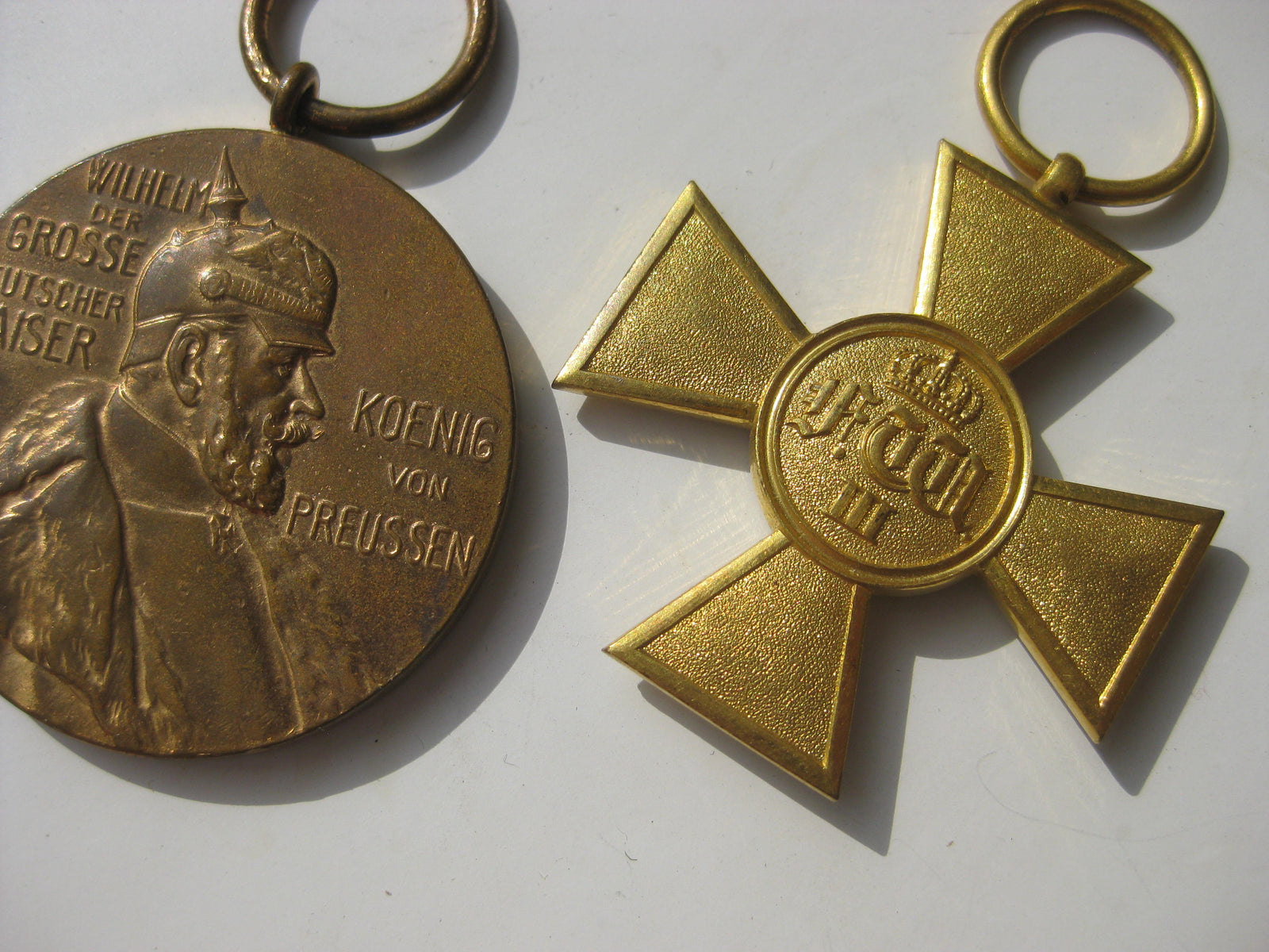 Konvolut Ordenskreuz für Treue Dienste 25 Dienstjahre für Offiziere -Preußen- Centenarmedaille Kriegerbund  MINT CONDITION